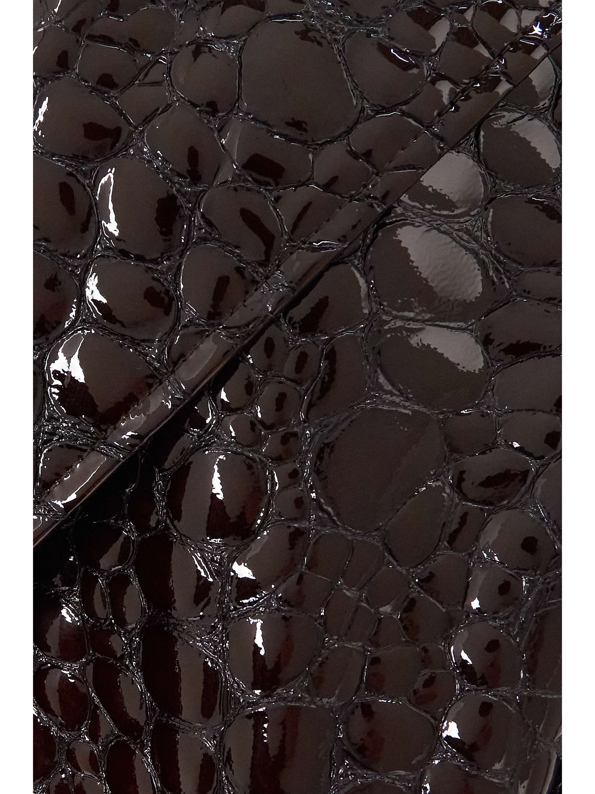 BOTTEGA VENETA Croc-effect patent-leather coat