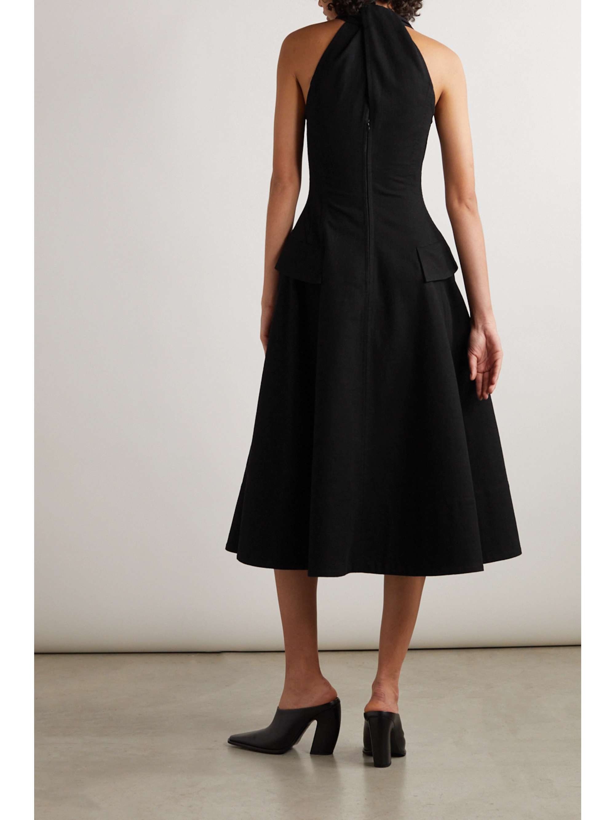 BOTTEGA VENETA Twisted cotton midi dress