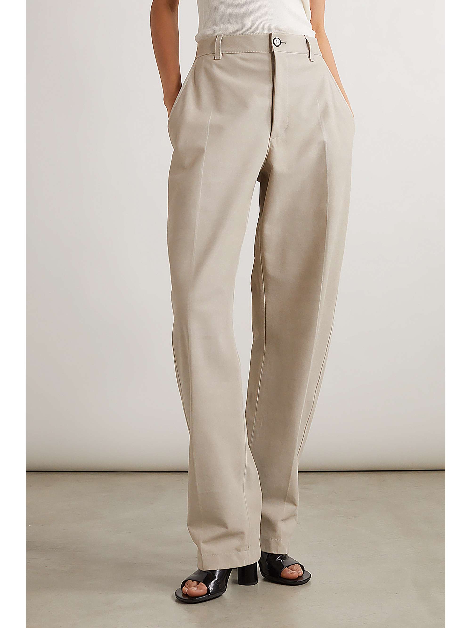 BOTTEGA VENETA Cotton straight-leg pants