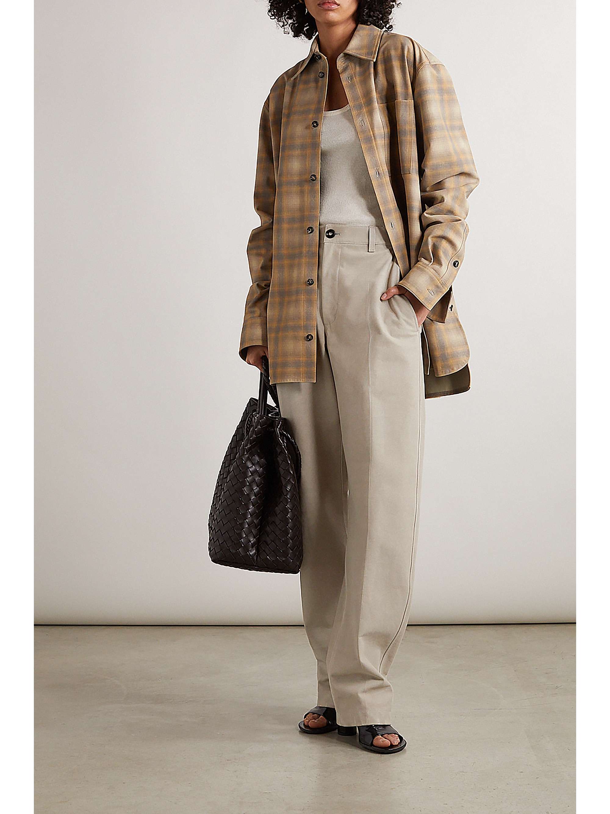 BOTTEGA VENETA Cotton straight-leg pants