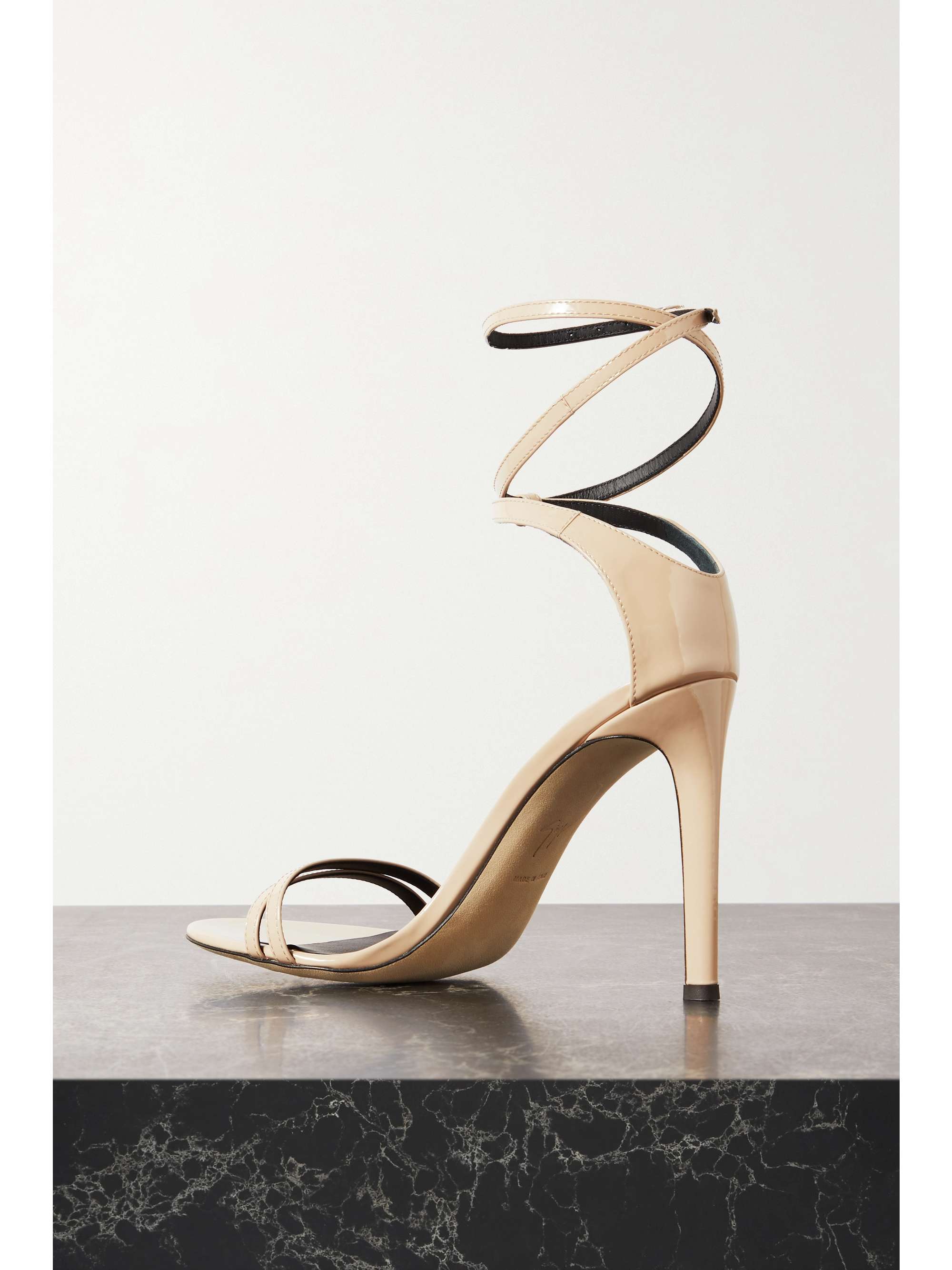 GIUSEPPE ZANOTTI Patent-leather sandals | NET-A-PORTER