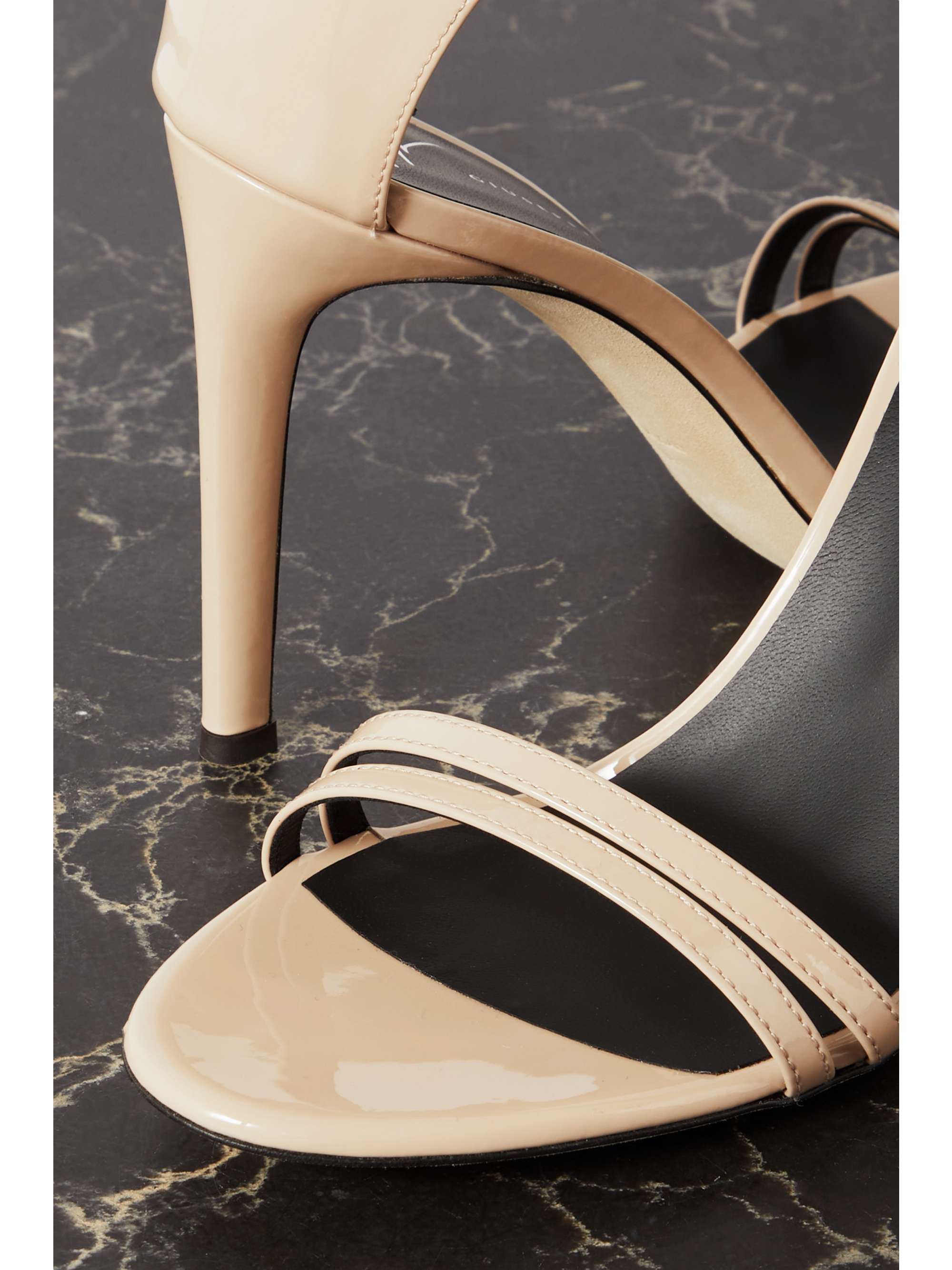 GIUSEPPE ZANOTTI Metallic leather sandals
