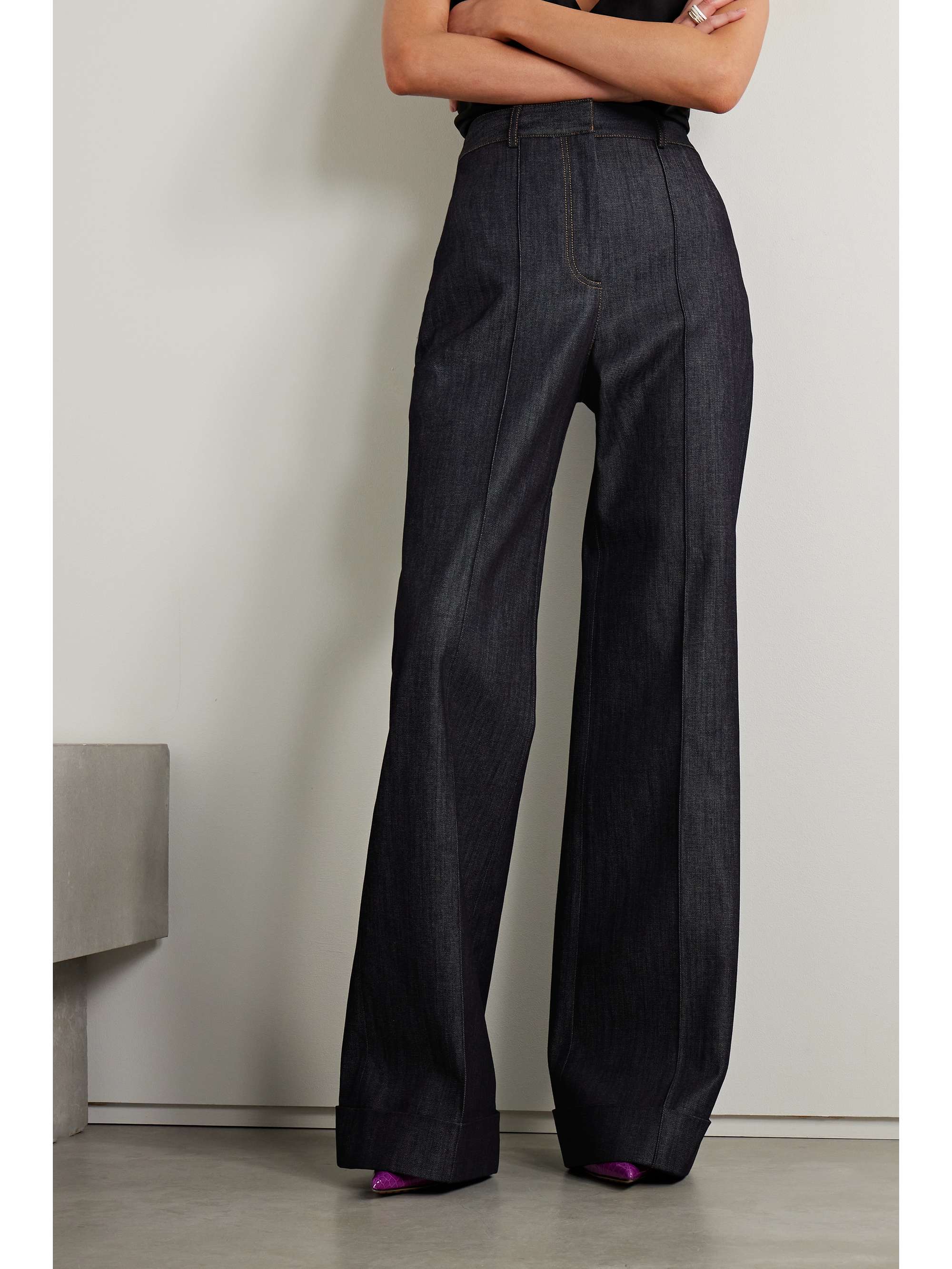 ADAM LIPPES Deeda high-rise straight-leg jeans | NET-A-PORTER