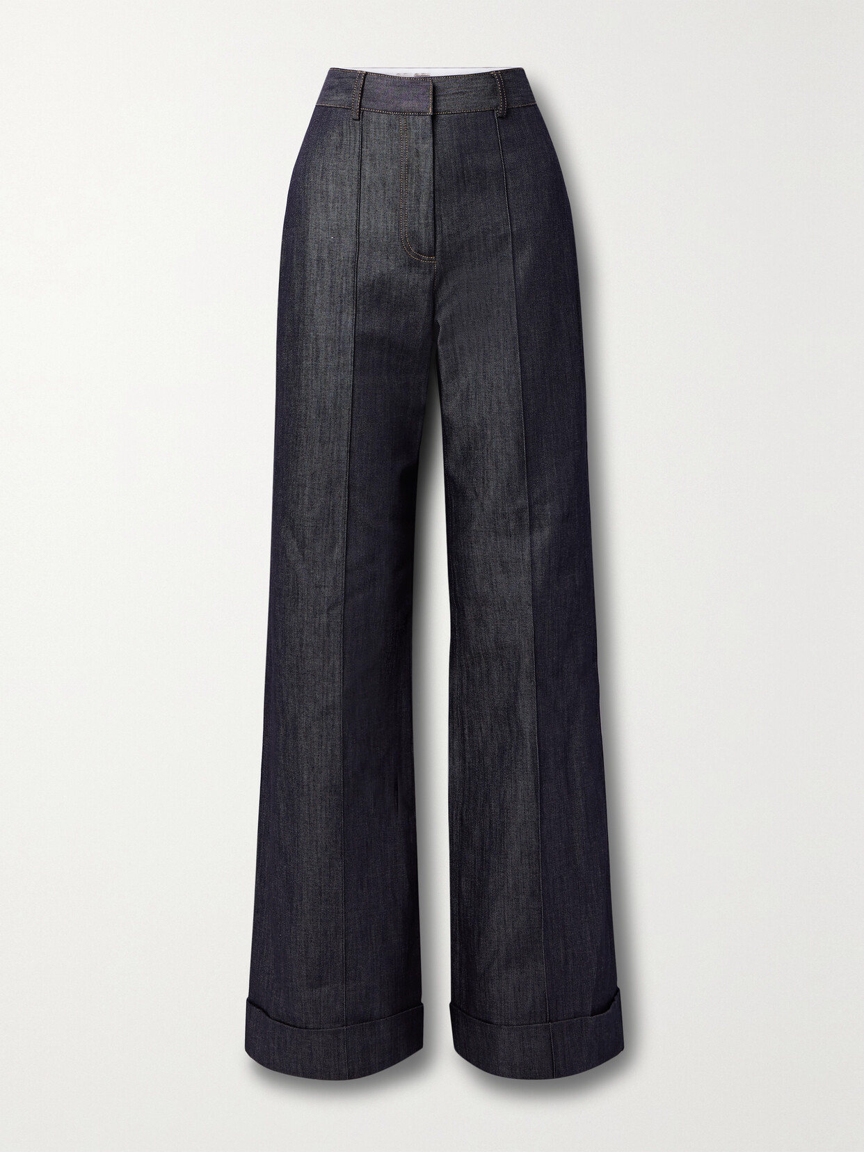 Adam Lippes - Deeda High-rise Straight-leg Jeans - Blue