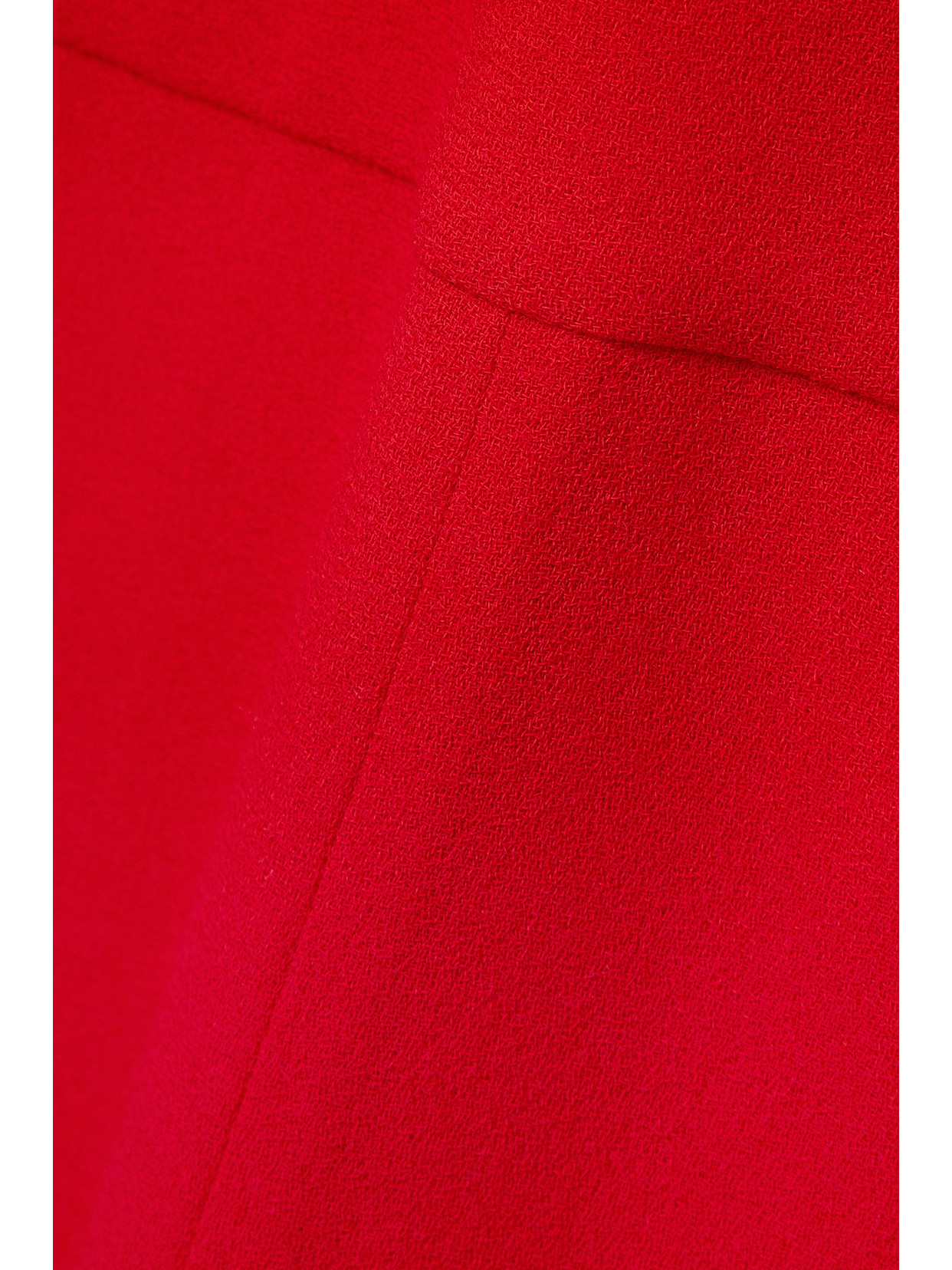 Adam Lippes Belted Wool-crepe Jumpsuit In Red