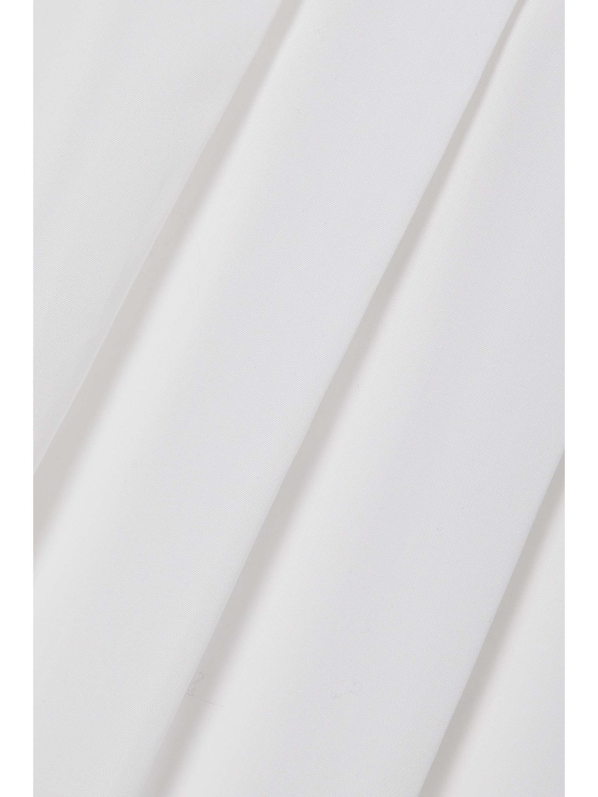 TOD'S Pleated cotton-poplin midi shirt dress