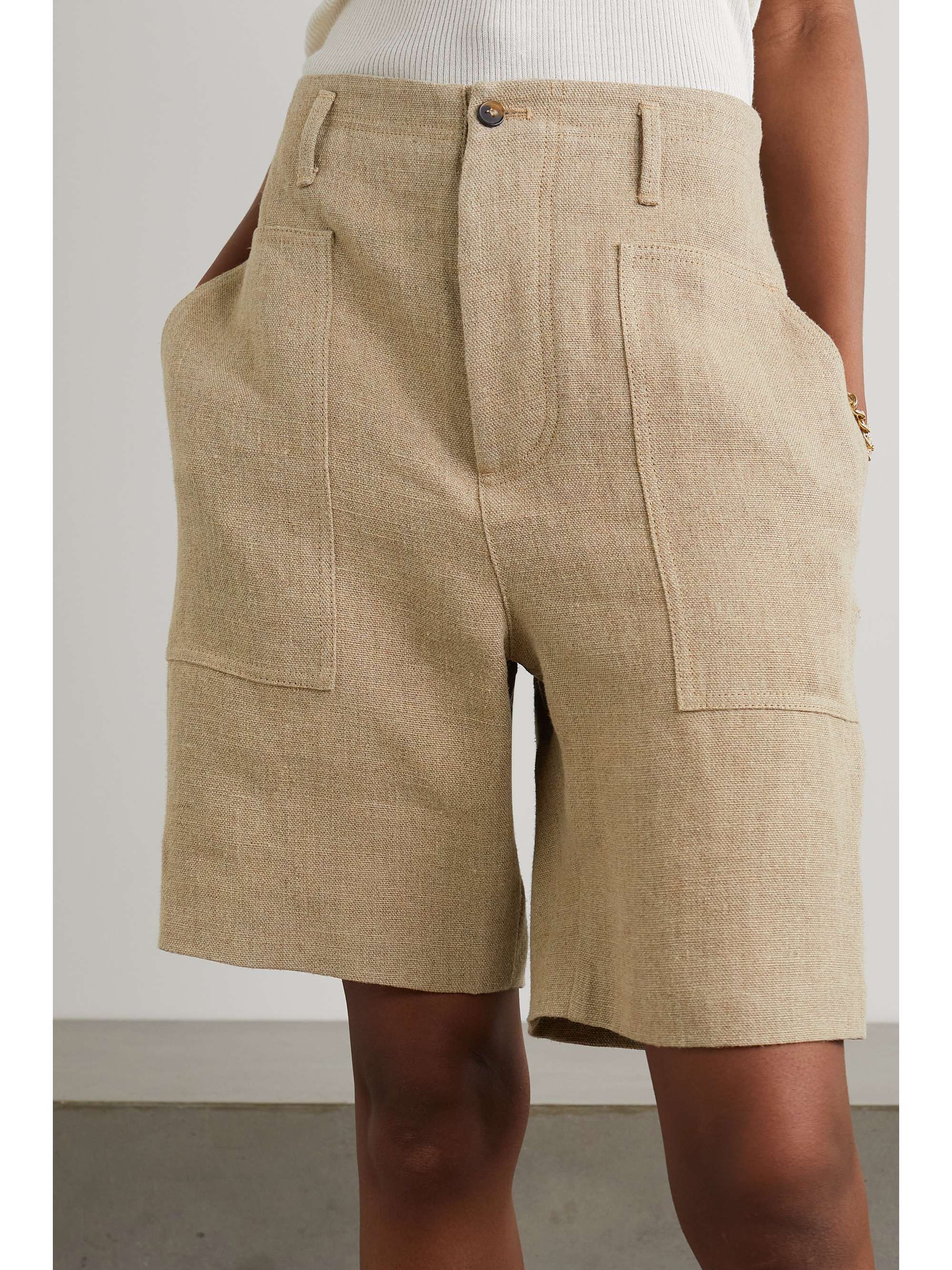 TOD'S Linen shorts