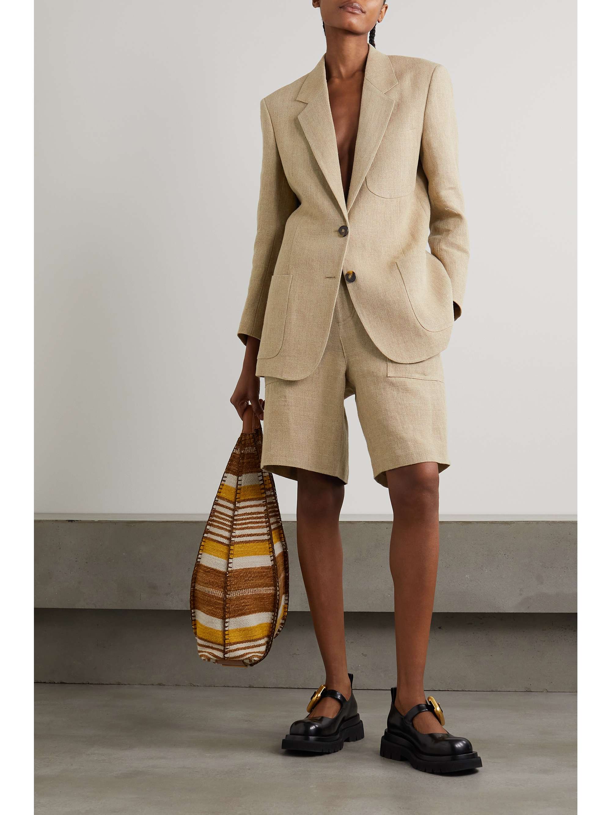 TOD'S Linen shorts