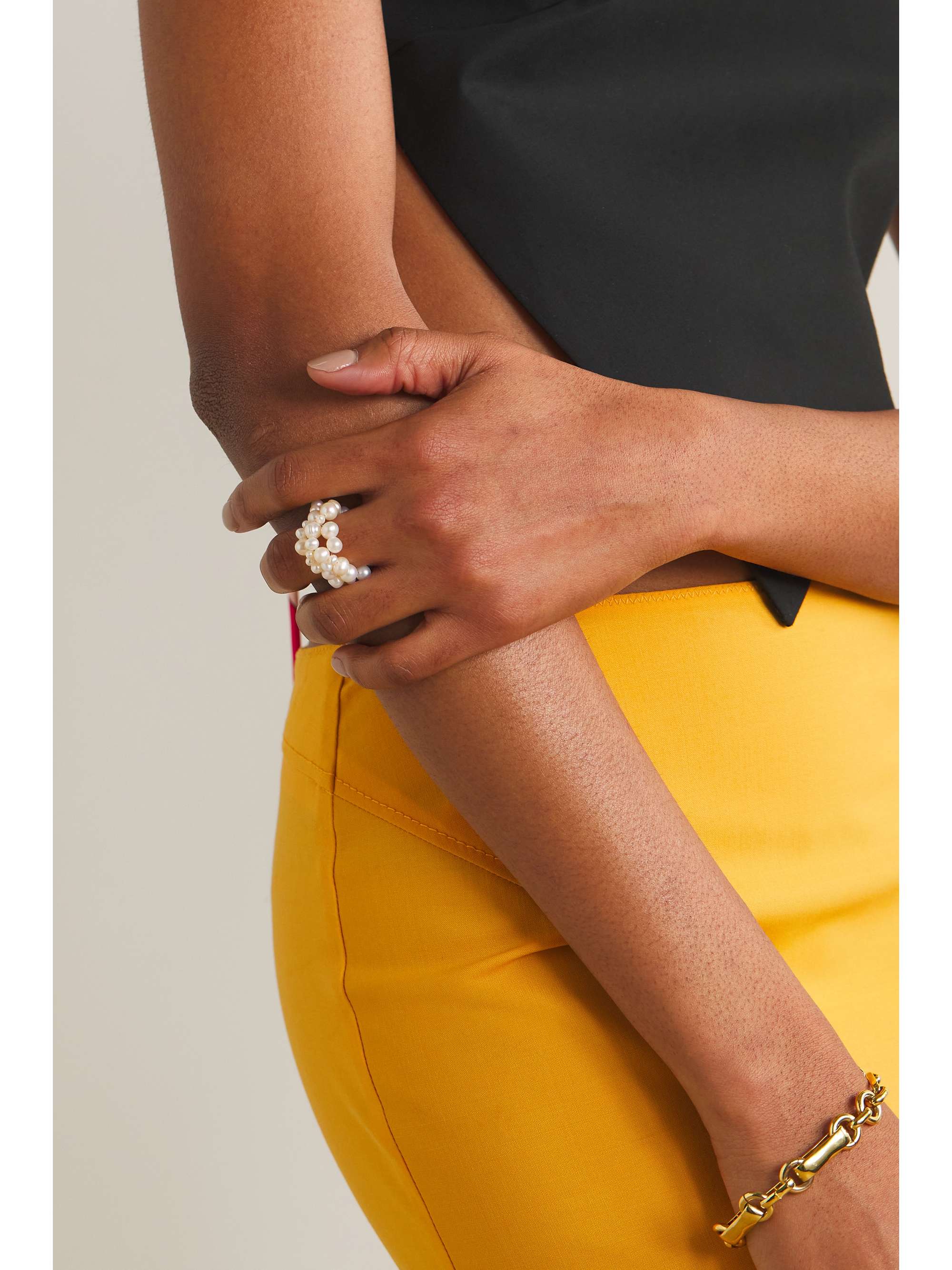 COMPLETEDWORKS Recycled gold vermeil pearl ring