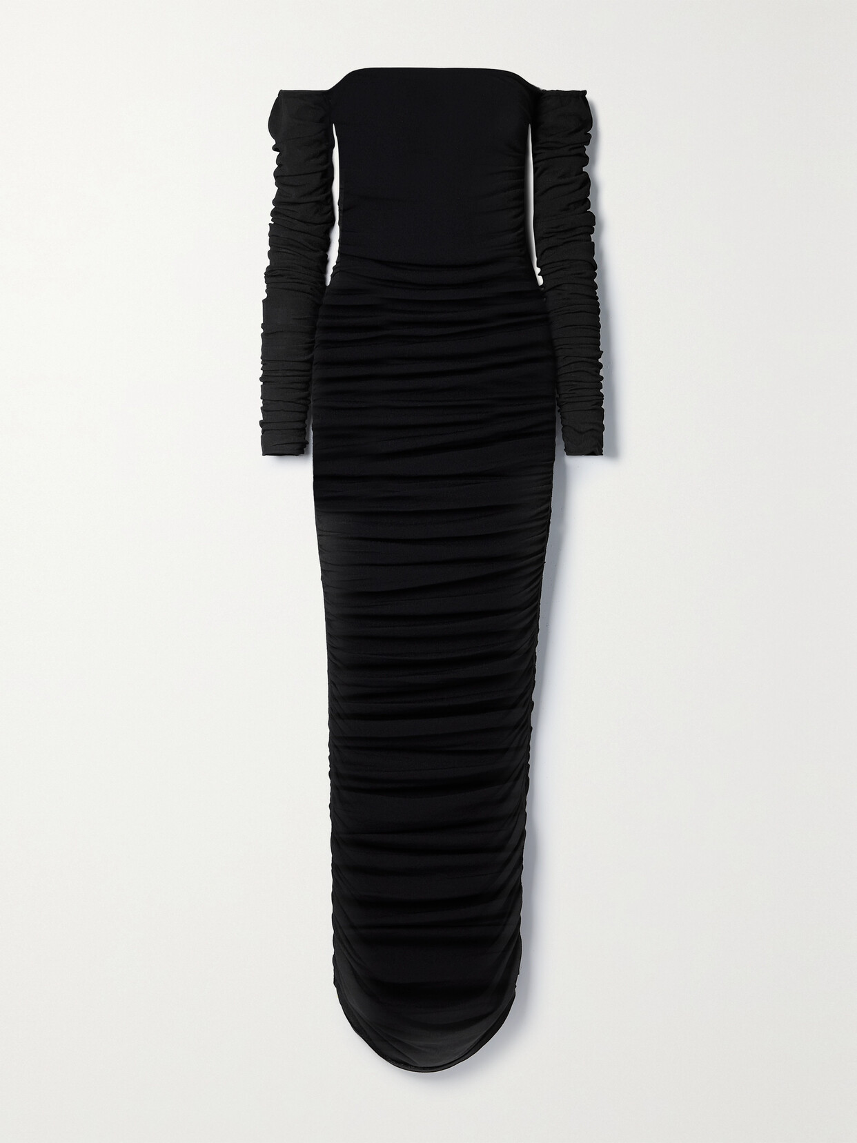 Altuzarra Trikera Off-shoulder Ruched Dress In Black
