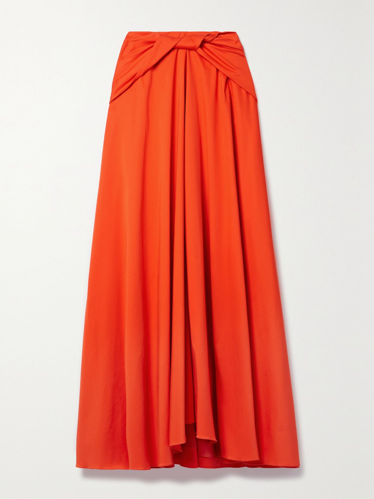 Altuzarra Pythia Twist-front Cotton-blend Poplin Maxi Skirt