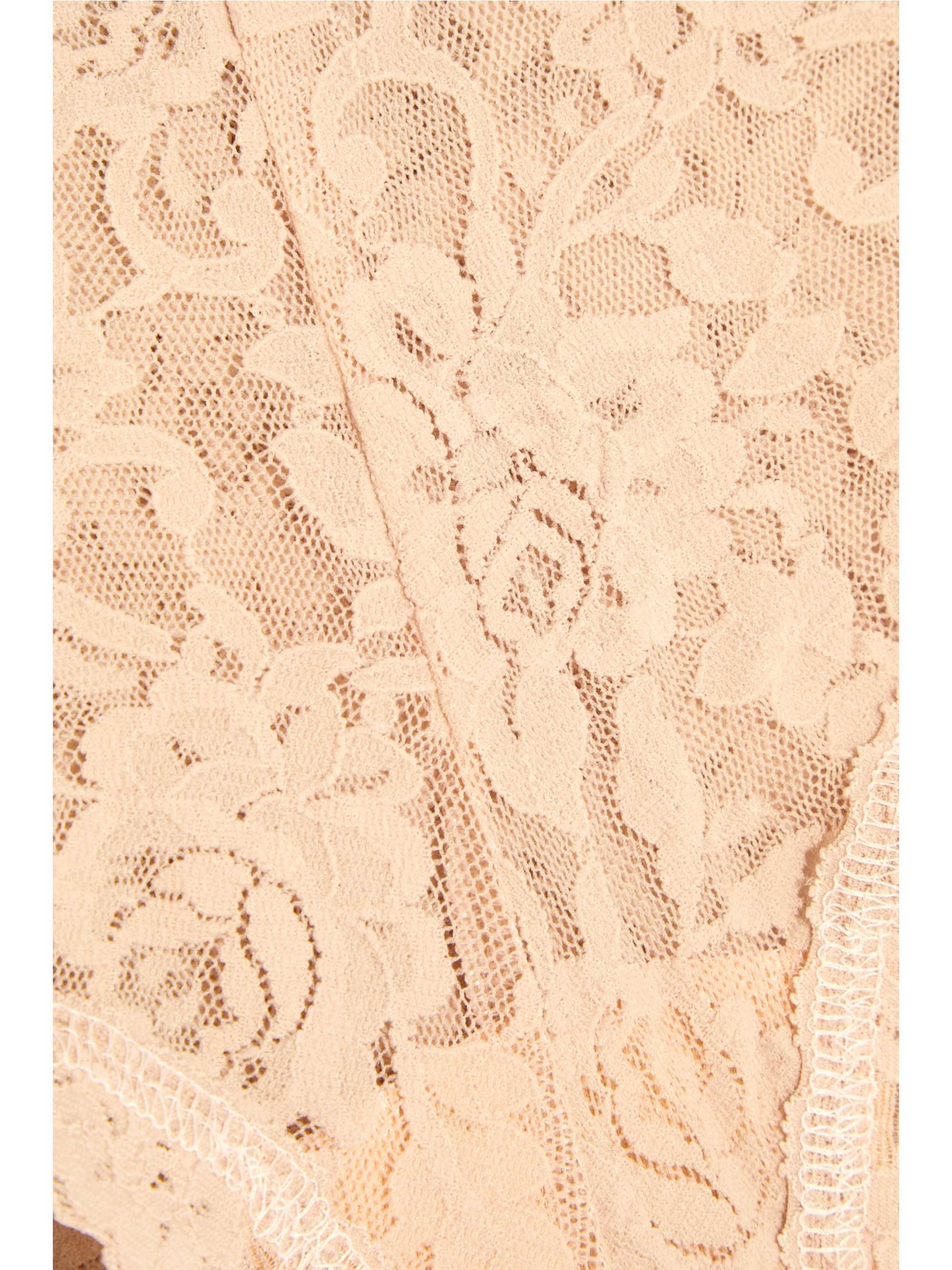 HANKY PANKY + NET SUSTAIN Signature set of three stretch-lace boy shorts