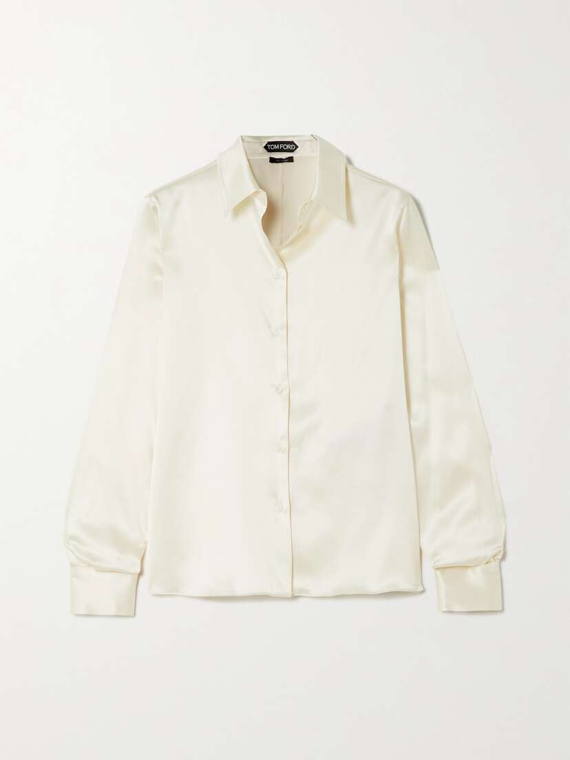 Tom Ford Silk And Lyocell-blend Satin Shirt