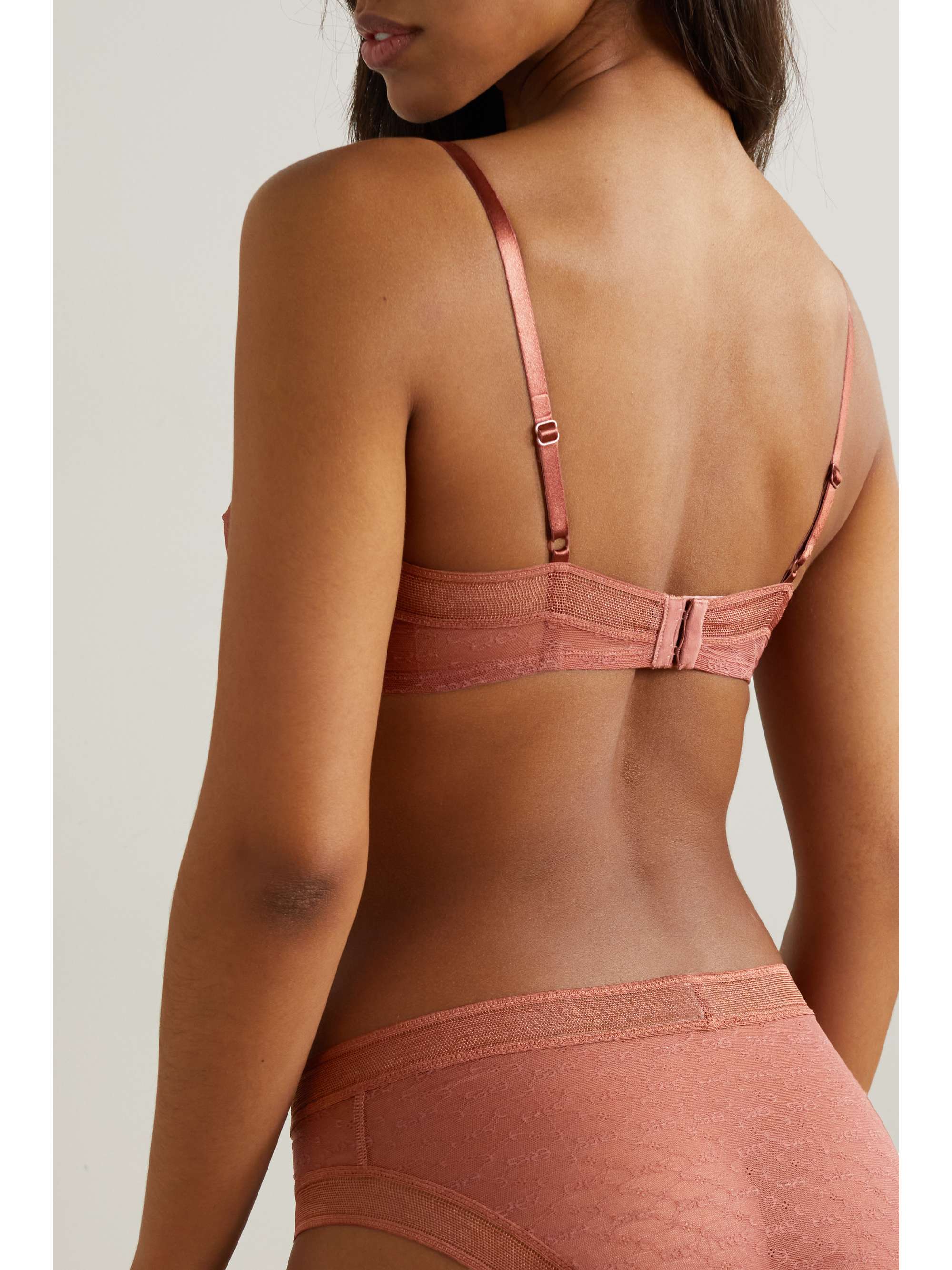 ERES Positive stretch jacquard-lace underwired bra