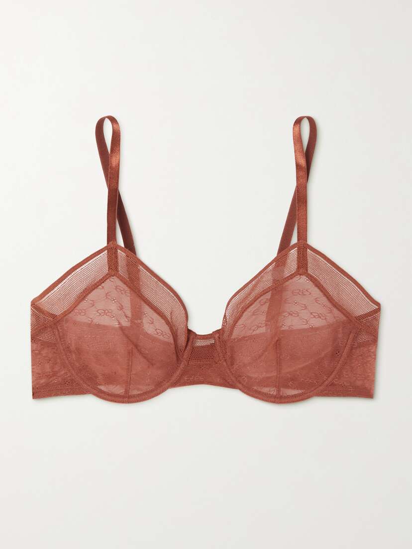 Eres Positive Stretch Jacquard-lace Underwired Bra