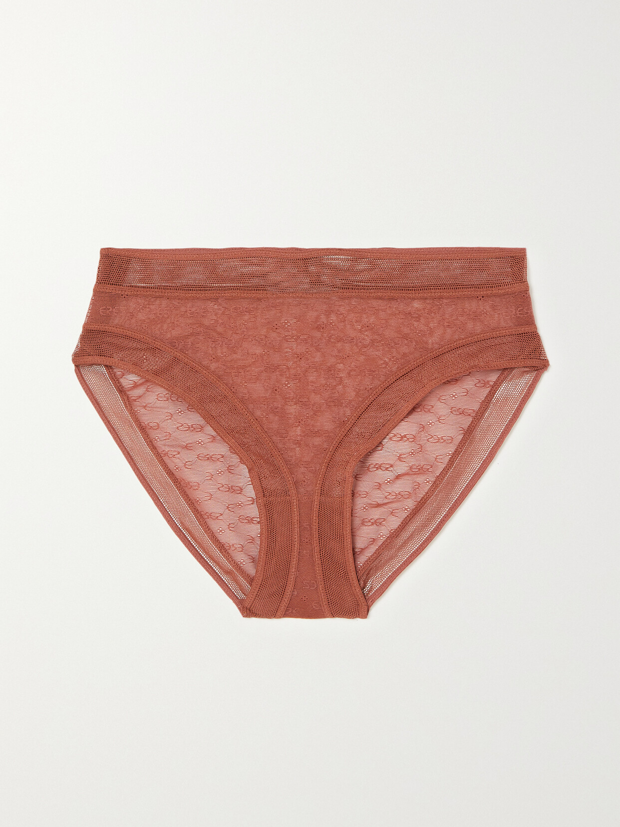 Eres Morphology Stretch Jacquard-lace Briefs - Orange