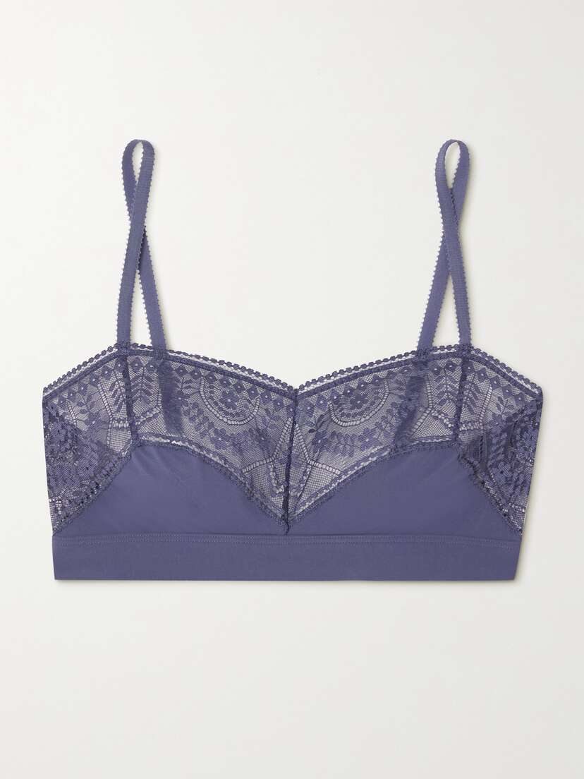 Eres Néroli Cèdre Stretch-jersey And Lace Soft-cup Bra