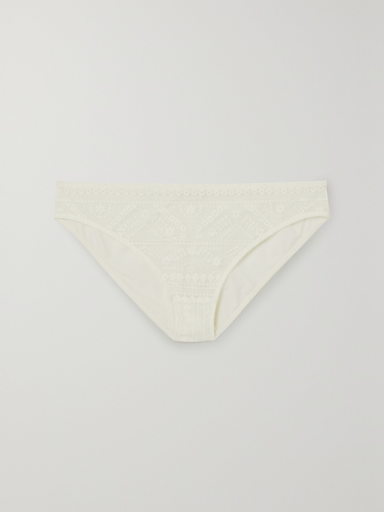 Eres Baie Lace Briefs In White