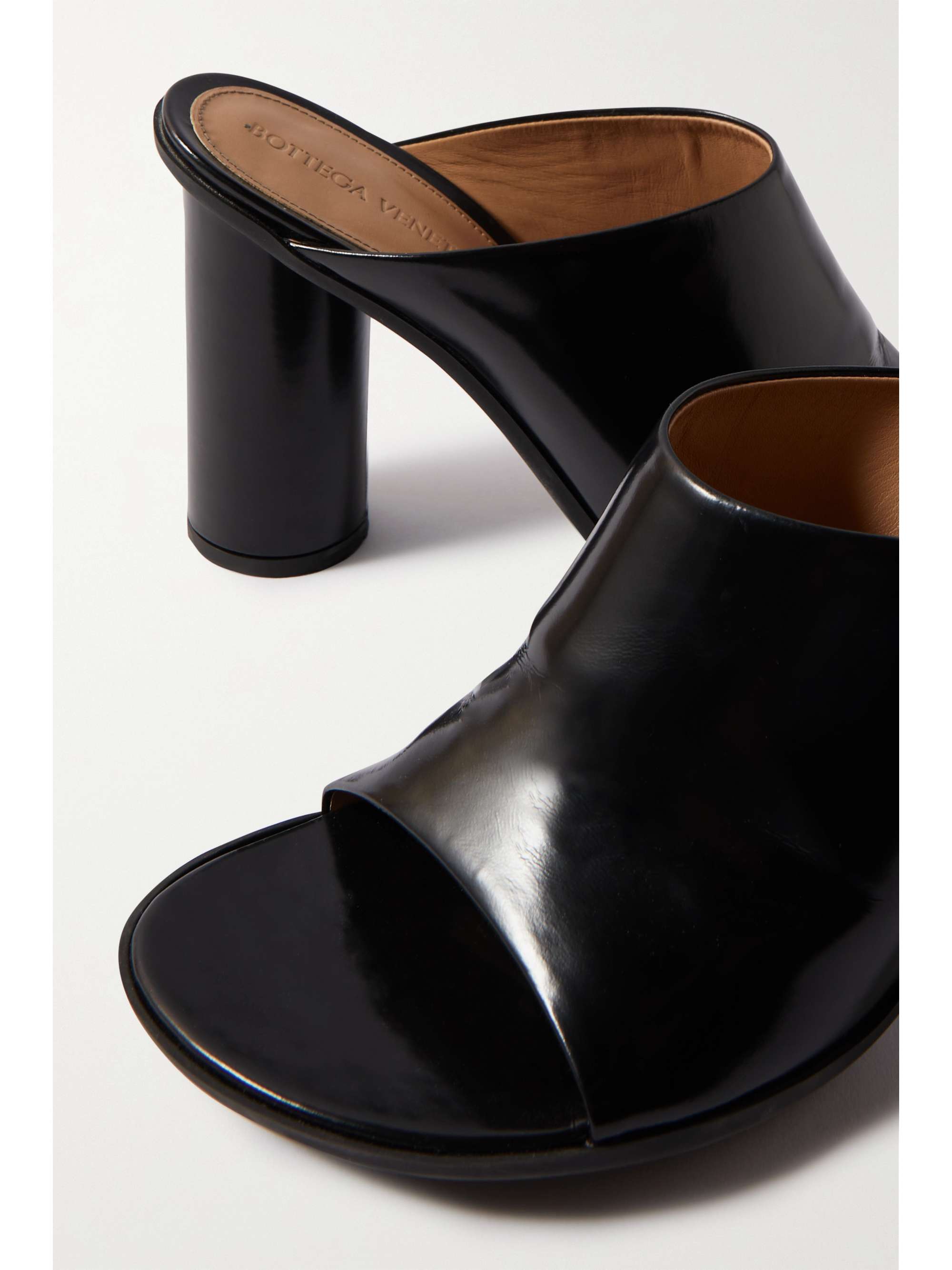 BOTTEGA VENETA Atomic patent-leather mules