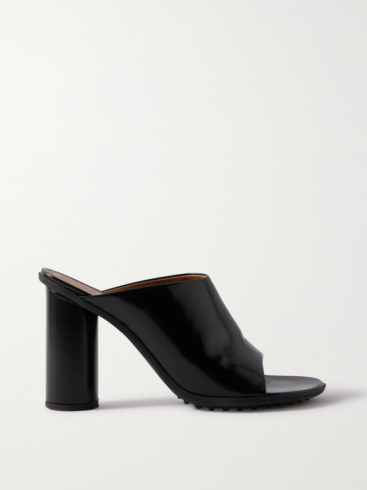 Bottega Veneta - Atomic Patent-leather Mules - Black