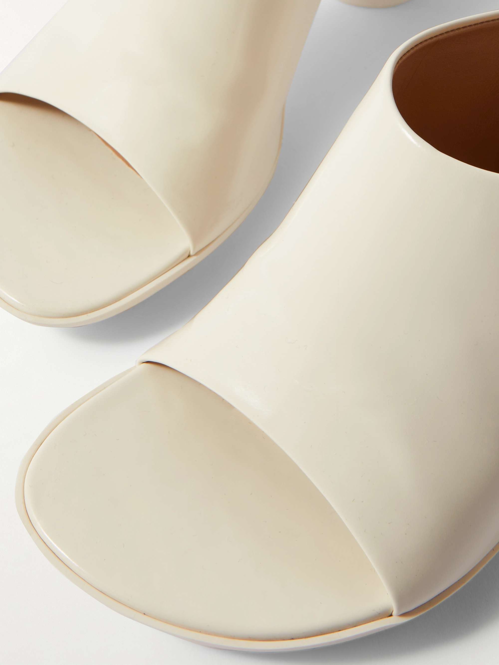 BOTTEGA VENETA Atomic patent-leather mules