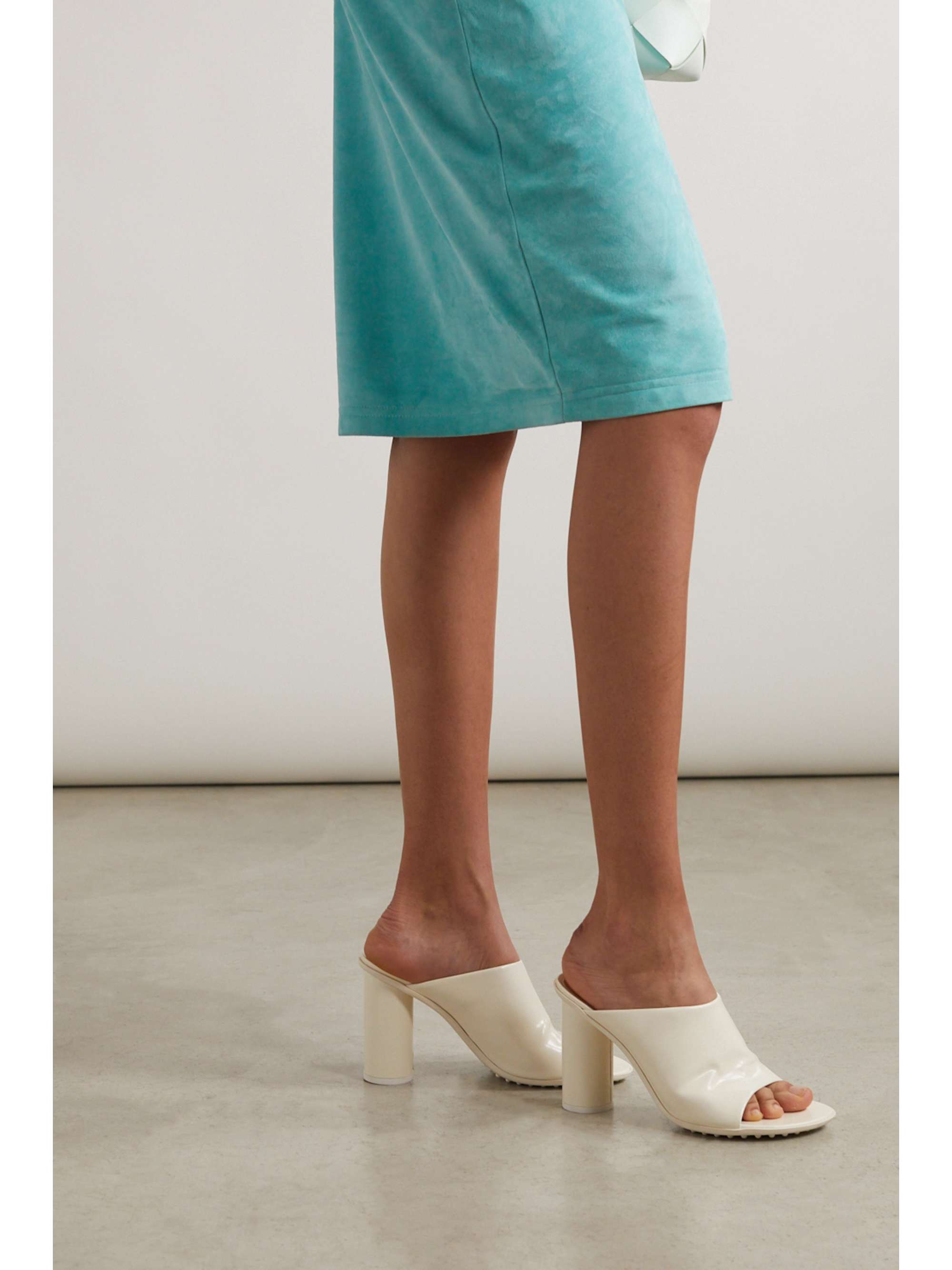 BOTTEGA VENETA Atomic patent-leather mules