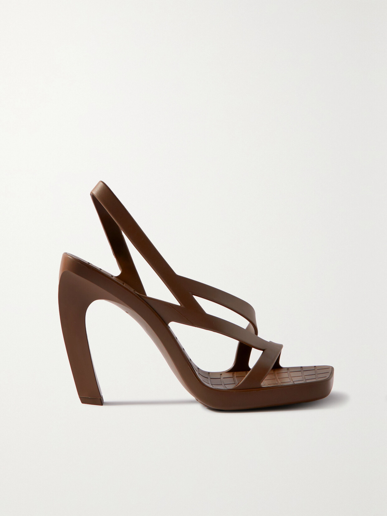 Bottega Veneta - Jimbo Rubber Slingback Sandals - Brown