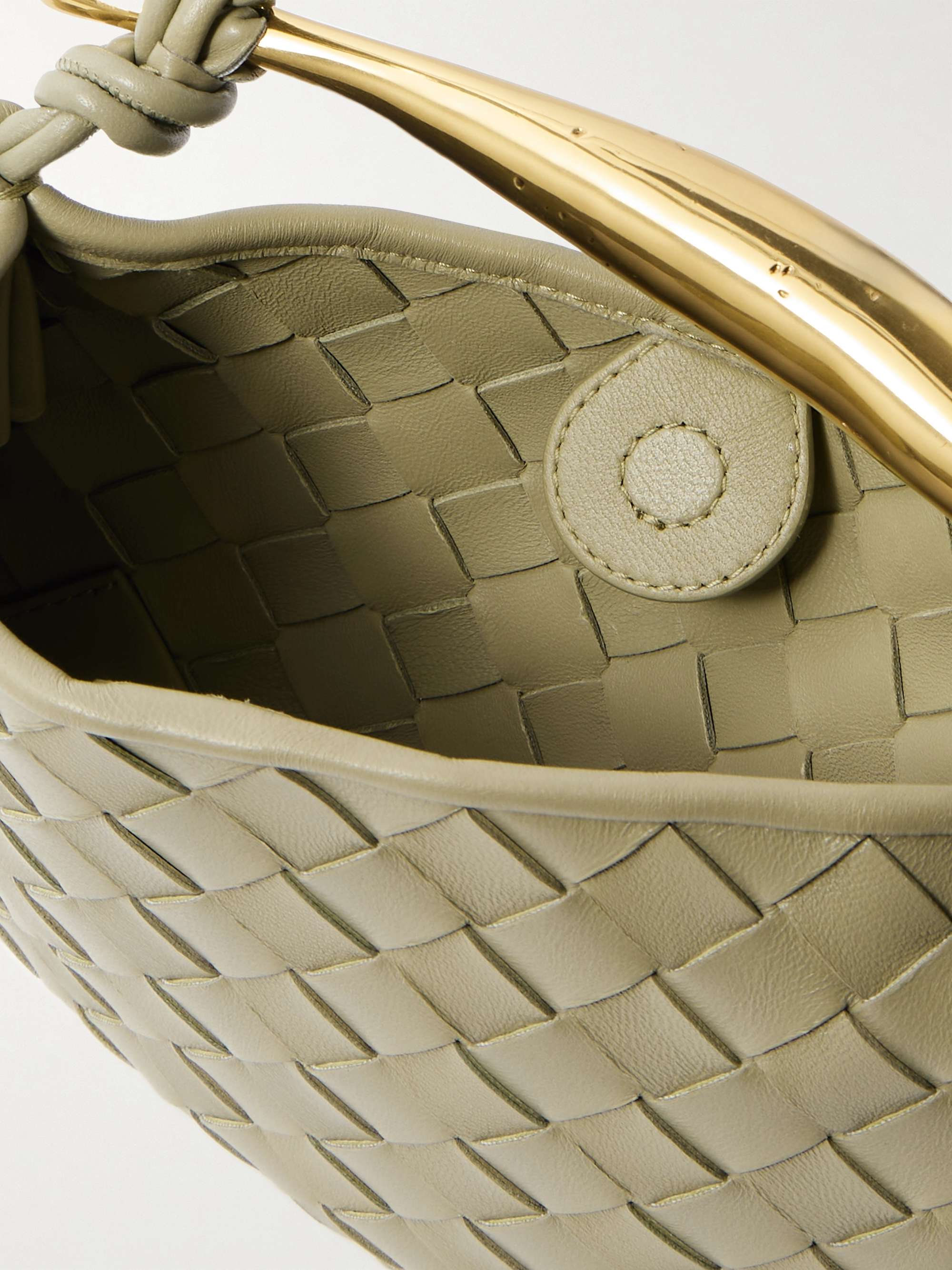 BOTTEGA VENETA Sardine mini embellished intrecciato leather shoulder bag