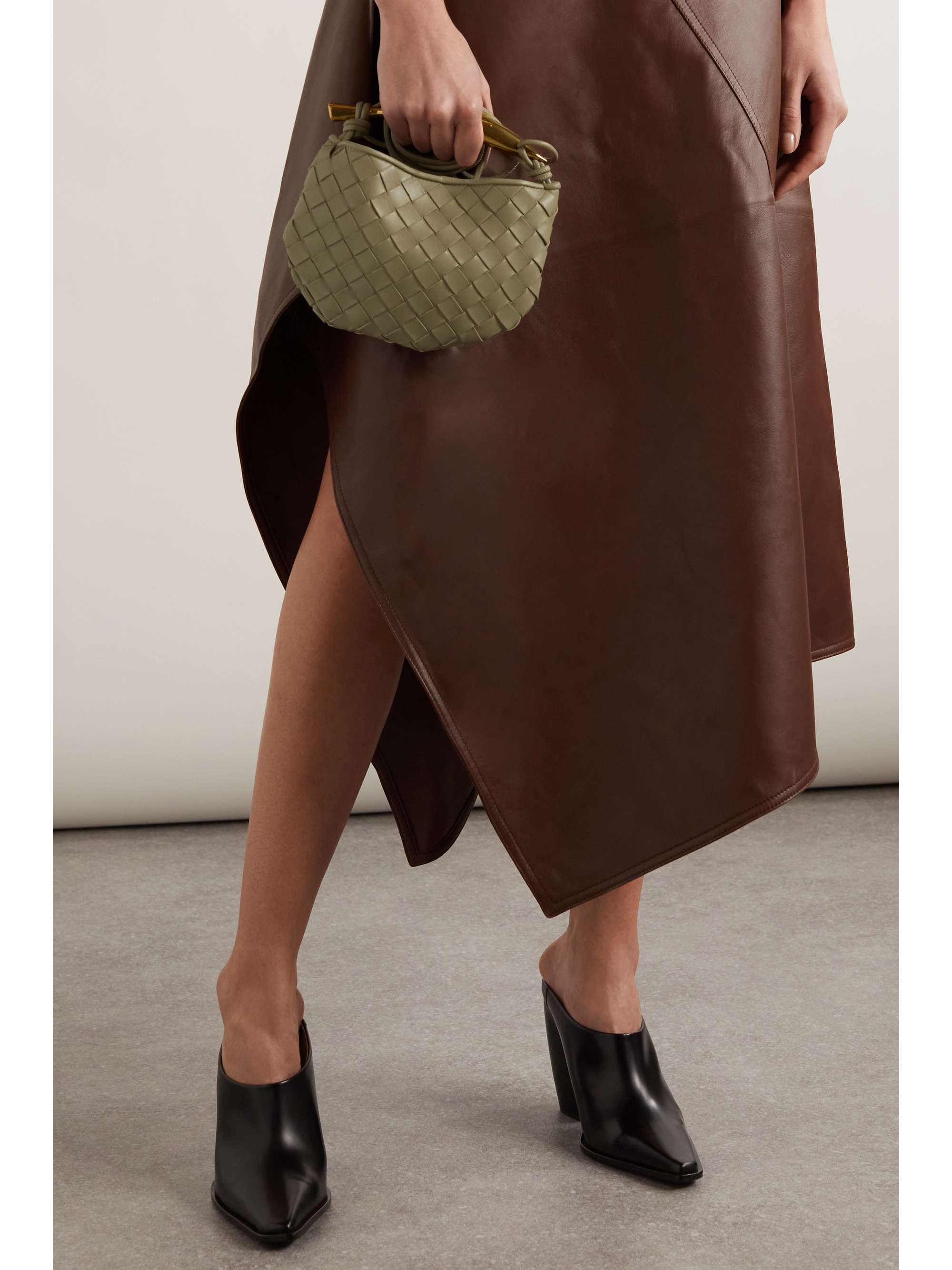 BOTTEGA VENETA Sardine mini embellished intrecciato leather shoulder bag