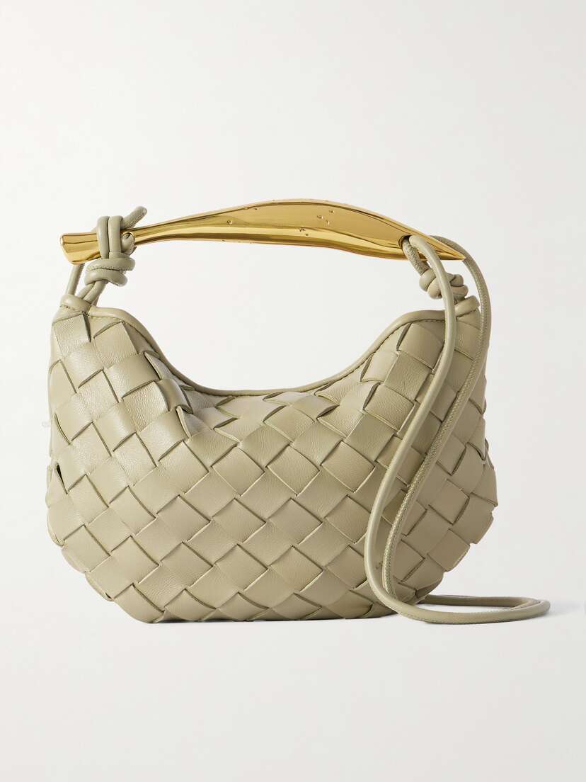 Bottega Veneta Sardine Mini Intrecciato Leather Shoulder Bag