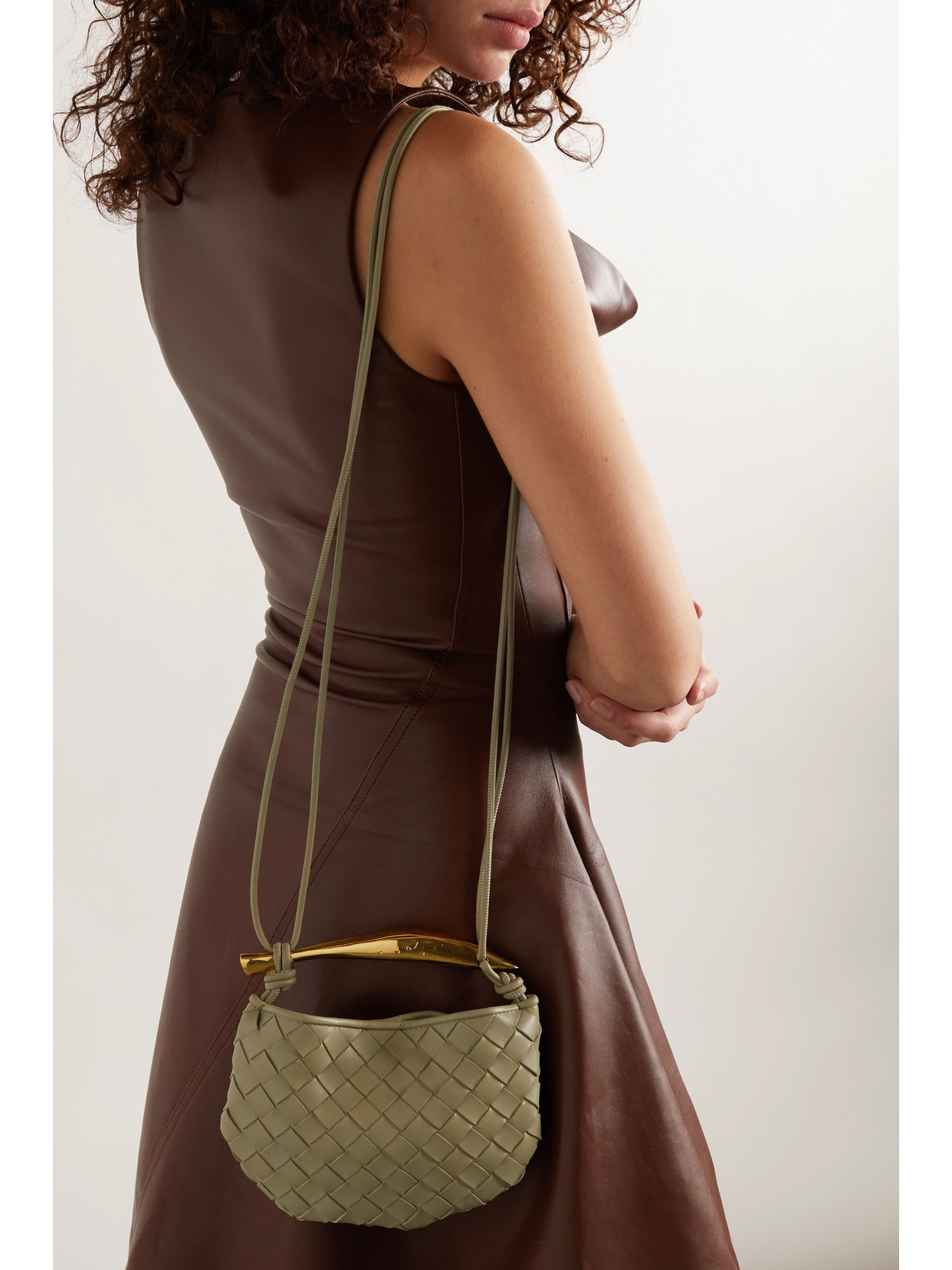 Sardine Mini Intrecciato Shoulder Bag