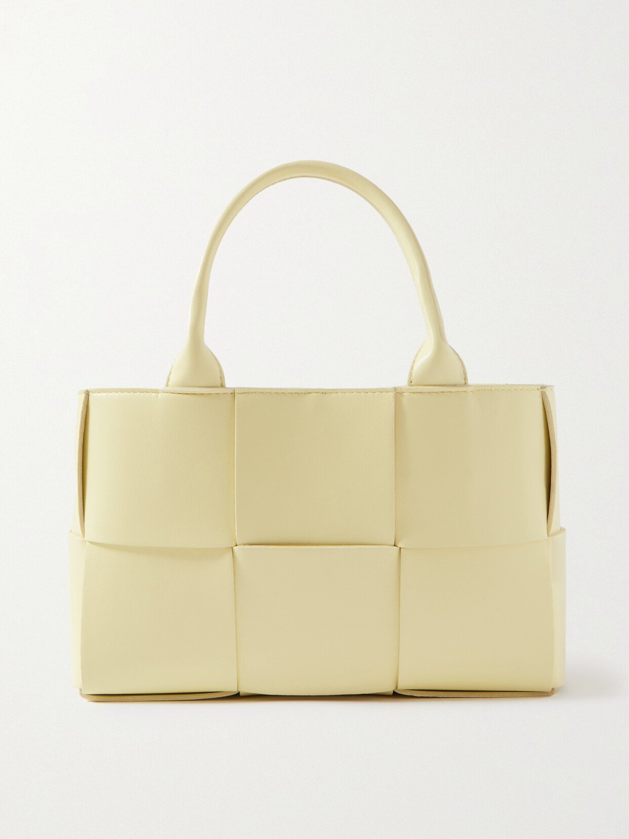 Bottega Veneta - Arco Mini Intrecciato Leather Tote - Yellow