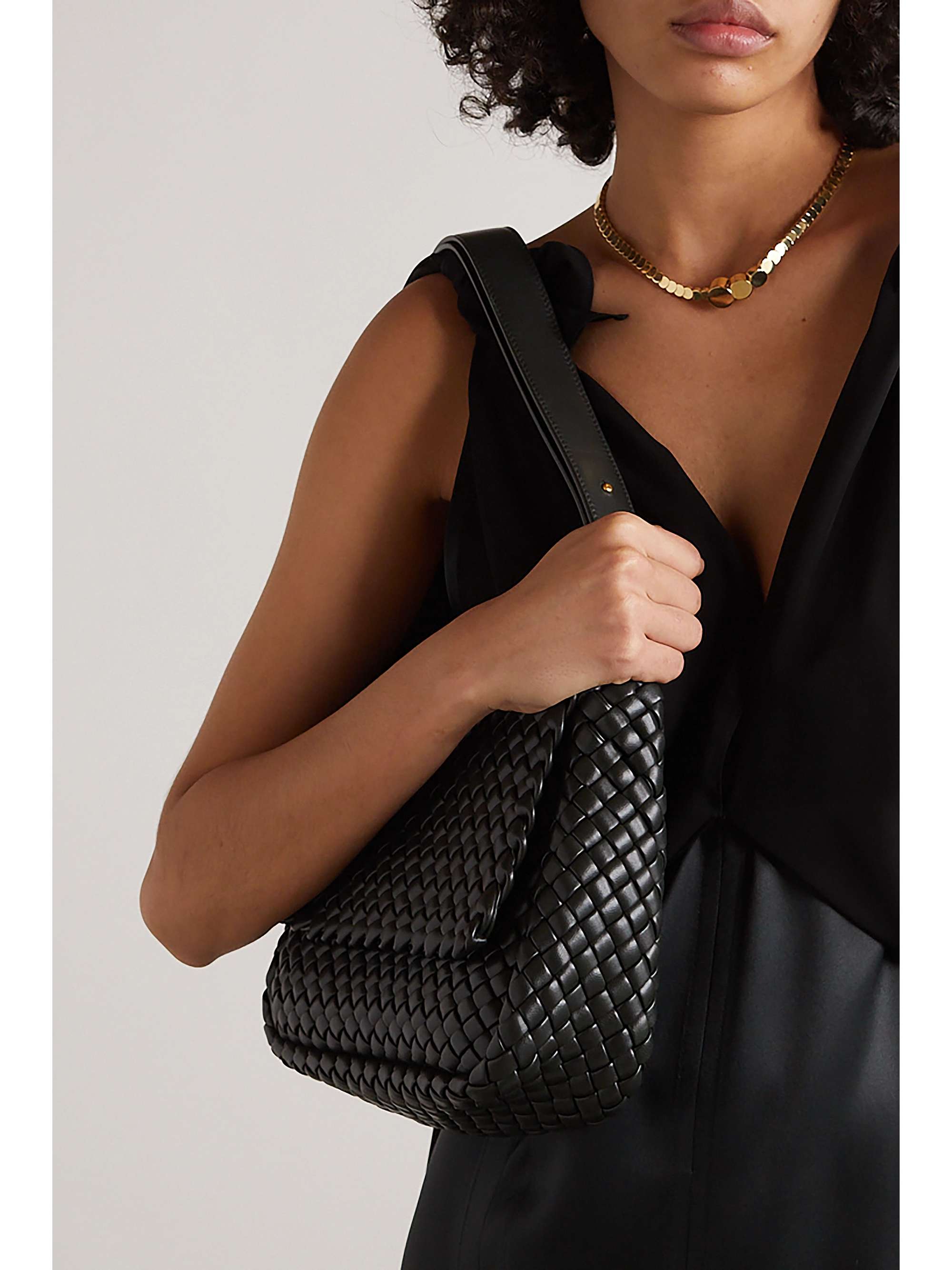 BOTTEGA VENETA Cobble padded intrecciato leather shoulder bag | NET-A ...