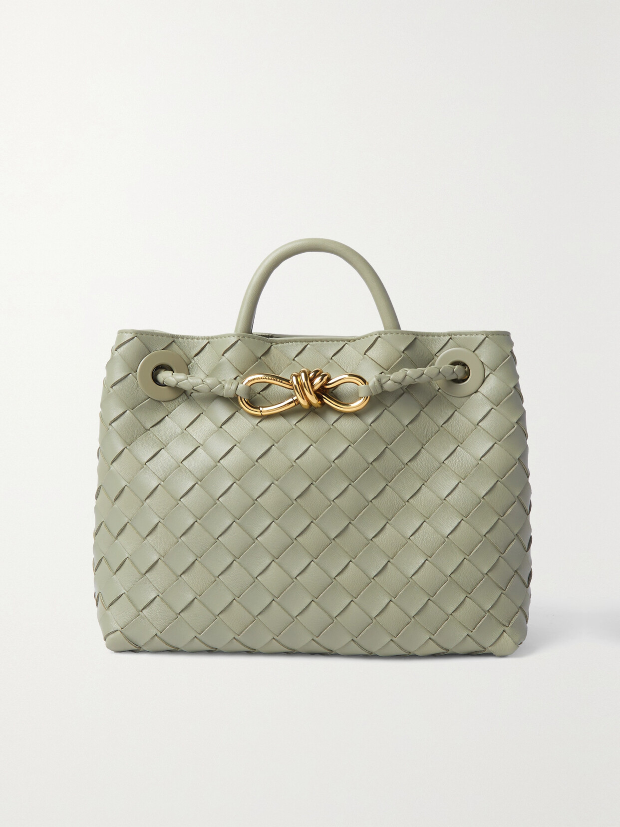 Bottega Veneta - Andiamo Embellished Intrecciato Leather Tote - Green