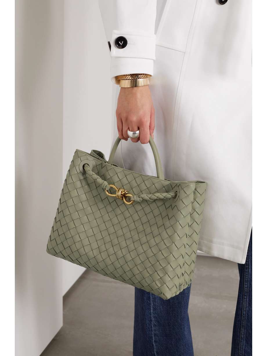BOTTEGA Andiamo medium embellished intrecciato leather tote
