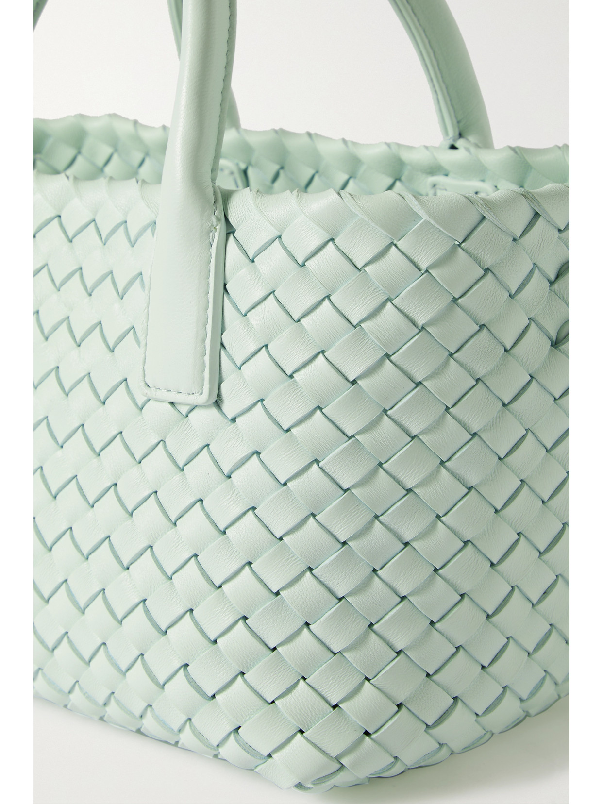 Cabat Mini Intrecciato Leather Tote