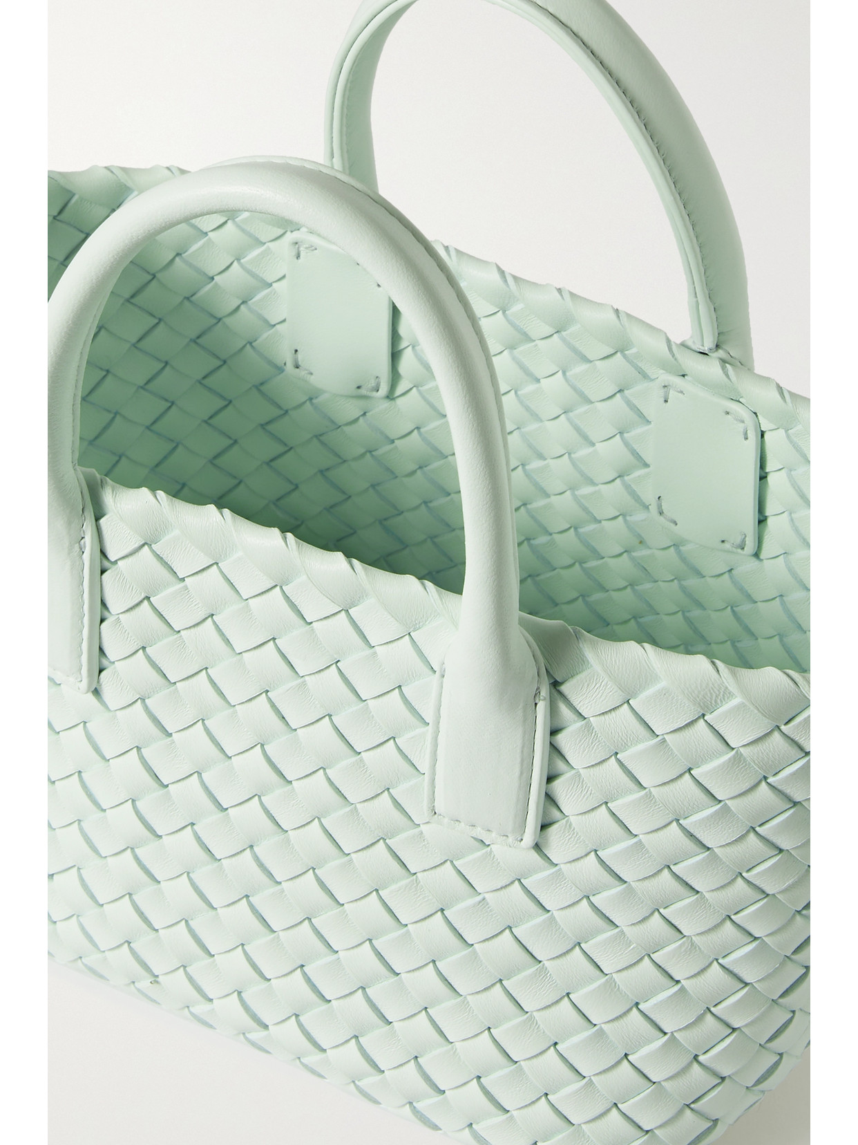 Cabat Mini Intrecciato Leather Tote
