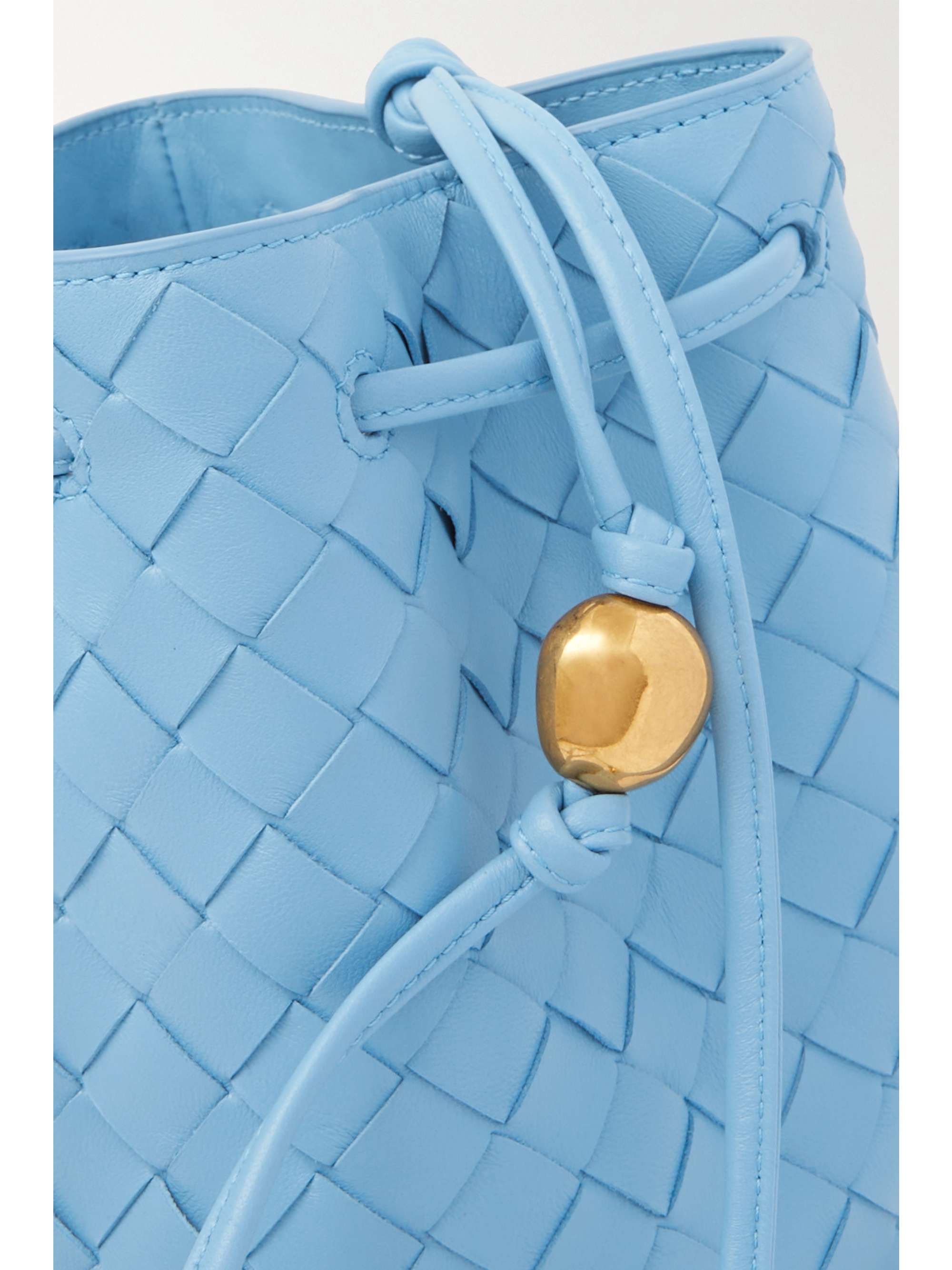 BOTTEGA VENETA Small embellished intrecciato leather bucket bag