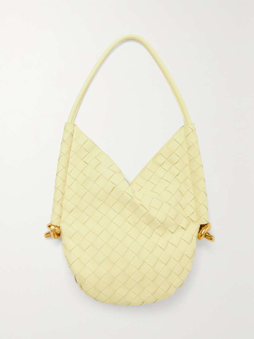 Bottega Veneta Solstice Small Intrecciato Leather Shoulder Bag