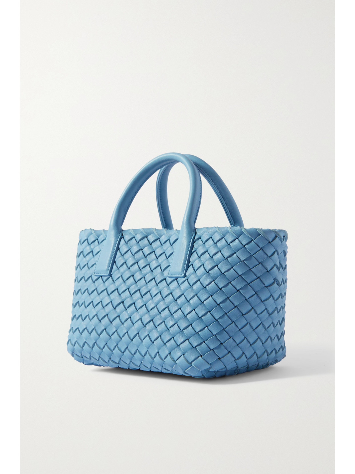 Cabat Mini Intrecciato Leather Tote