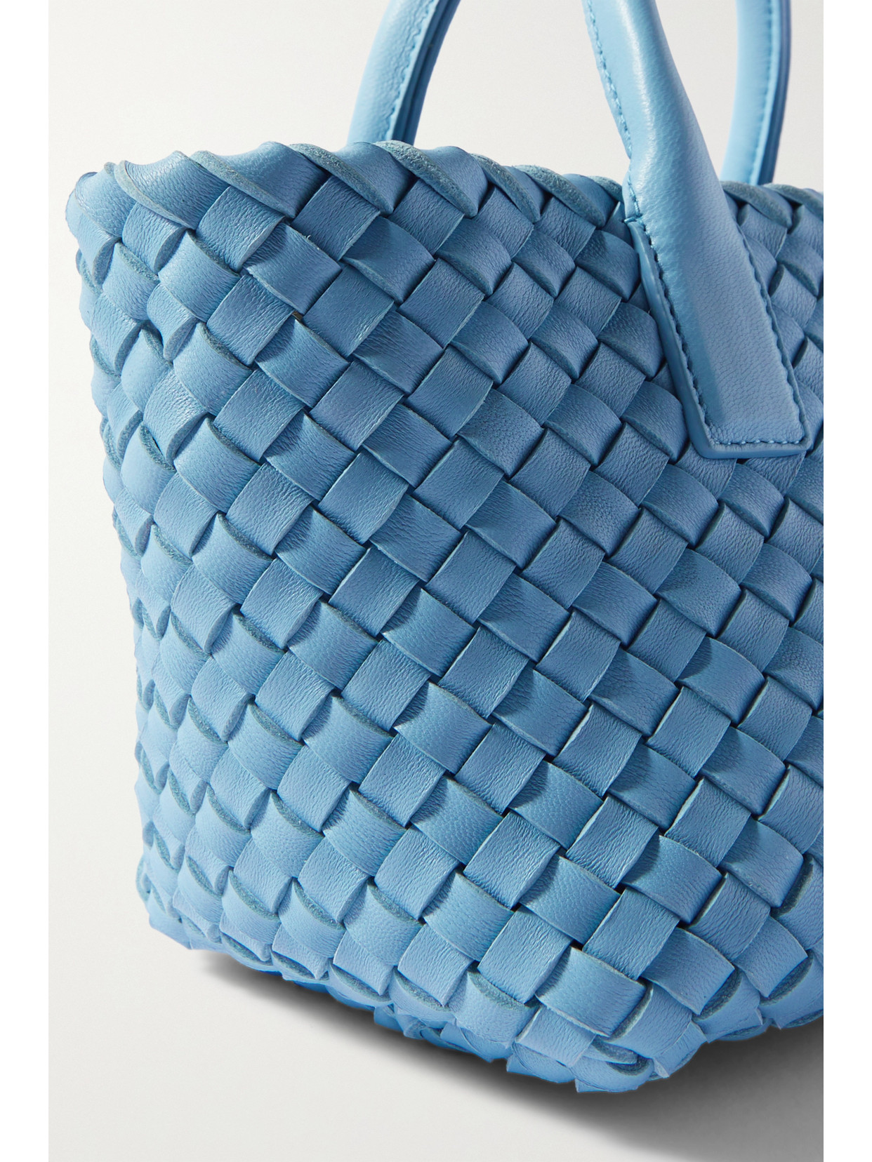 Cabat Mini Intrecciato Leather Tote