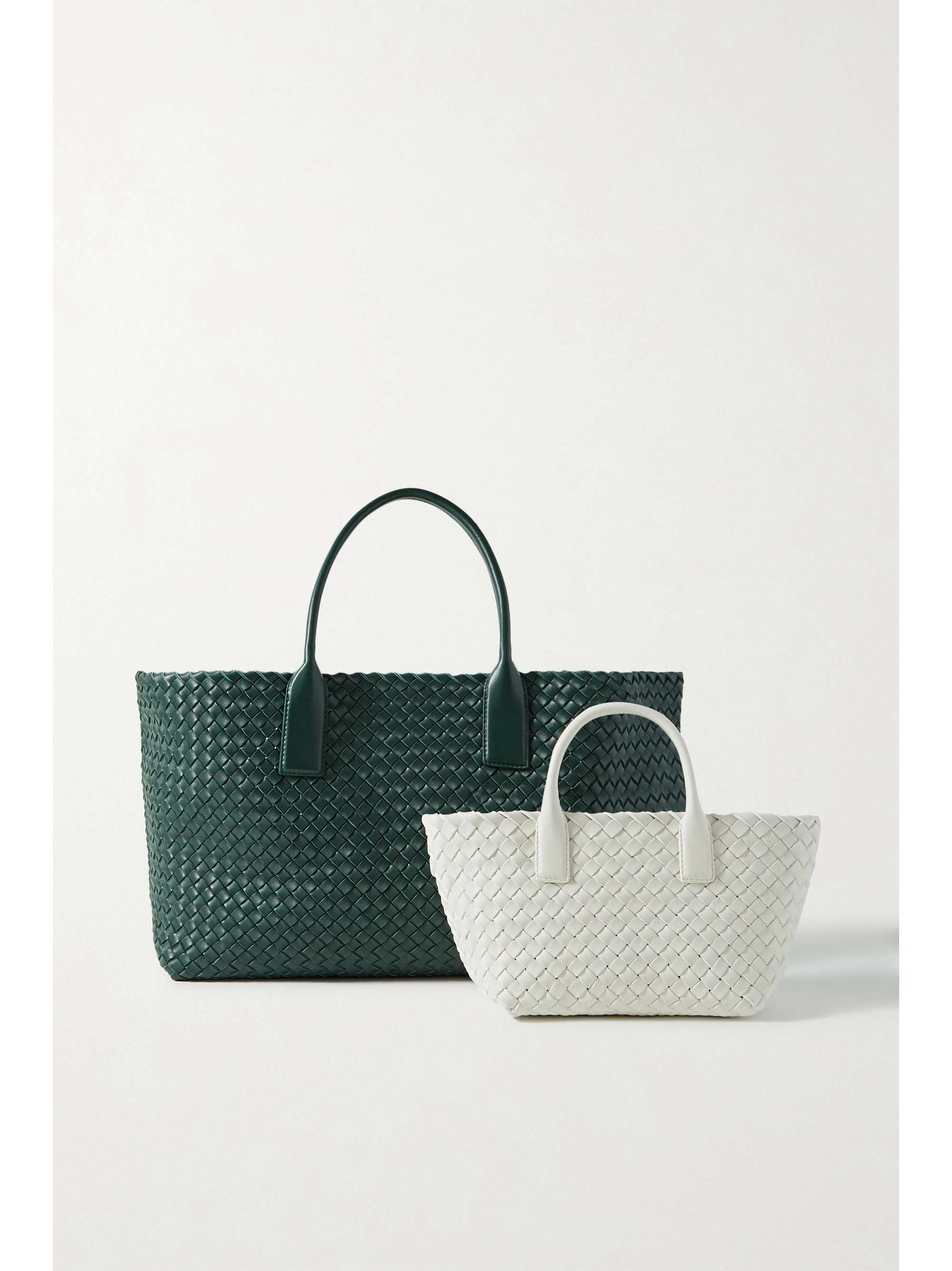 BOTTEGA VENETA Cabat mini intrecciato leather tote | NET-A-PORTER