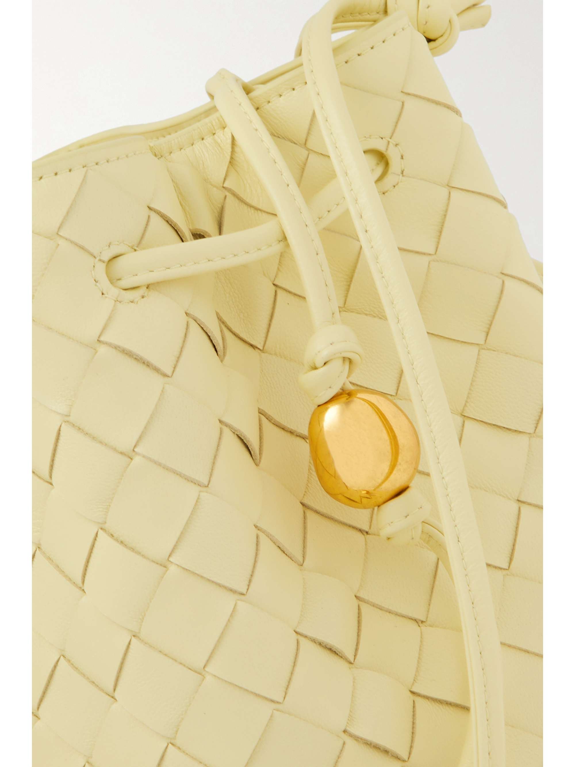 BOTTEGA VENETA Small embellished intrecciato leather bucket bag