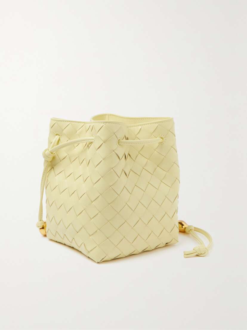 Bottega Veneta Small Embellished Intrecciato Leather Bucket Bag