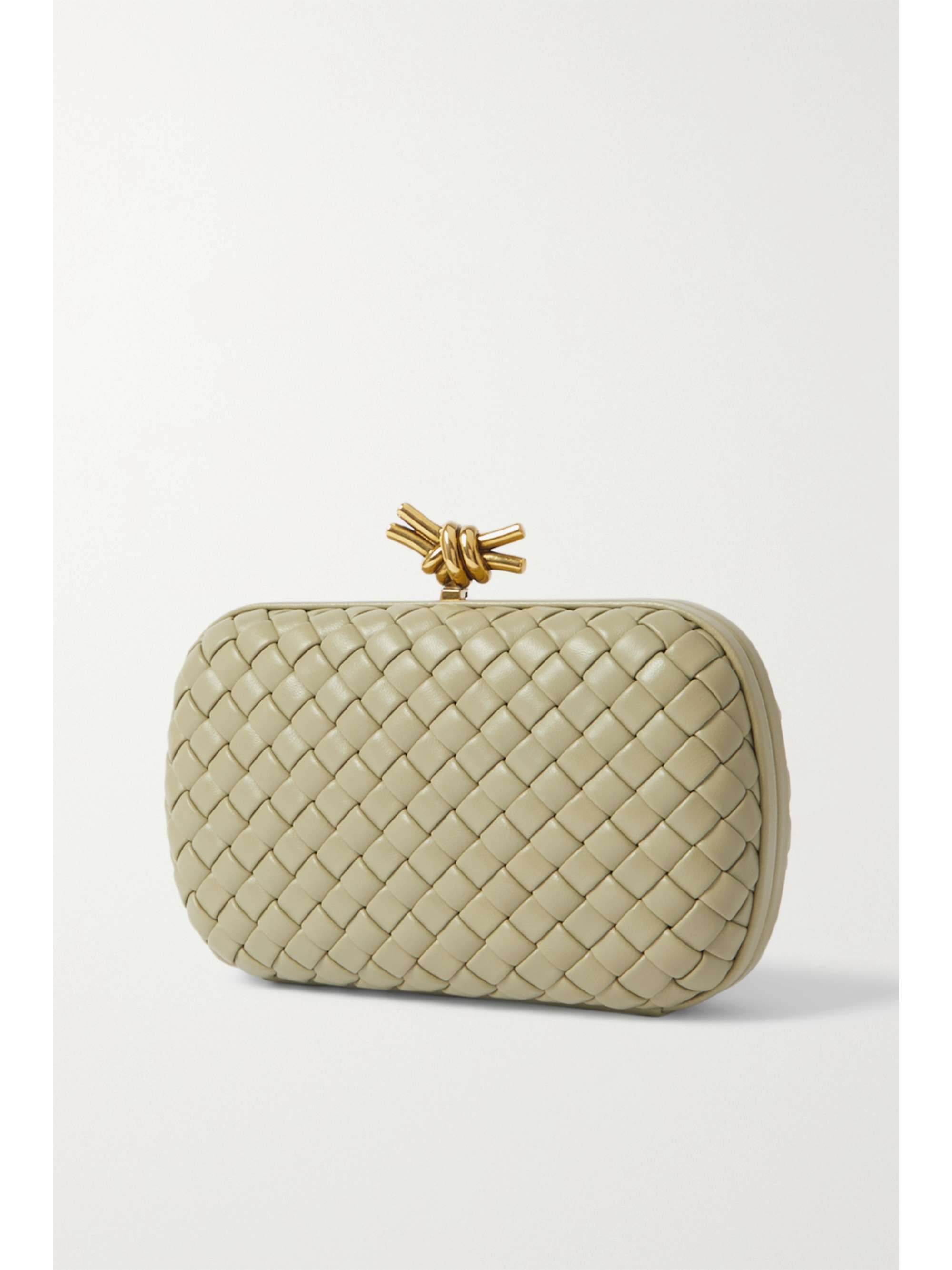BOTTEGA VENETA Padded intrecciato leather clutch
