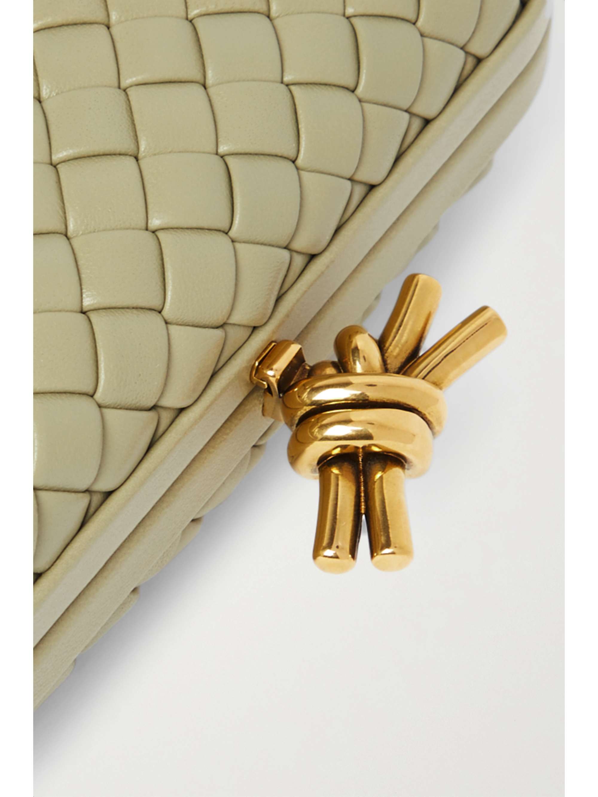 BOTTEGA VENETA Padded intrecciato leather clutch