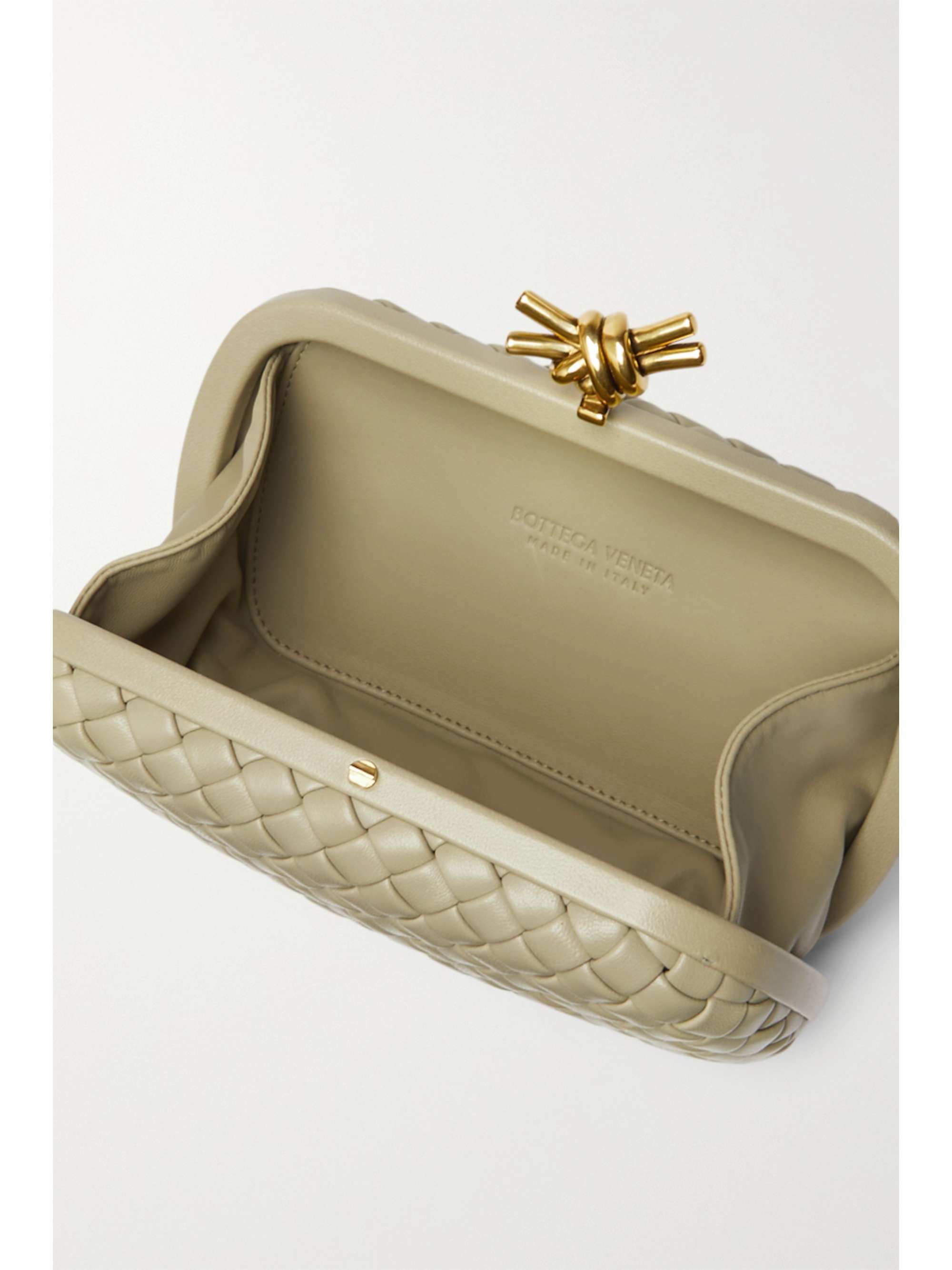 BOTTEGA VENETA Padded intrecciato leather clutch