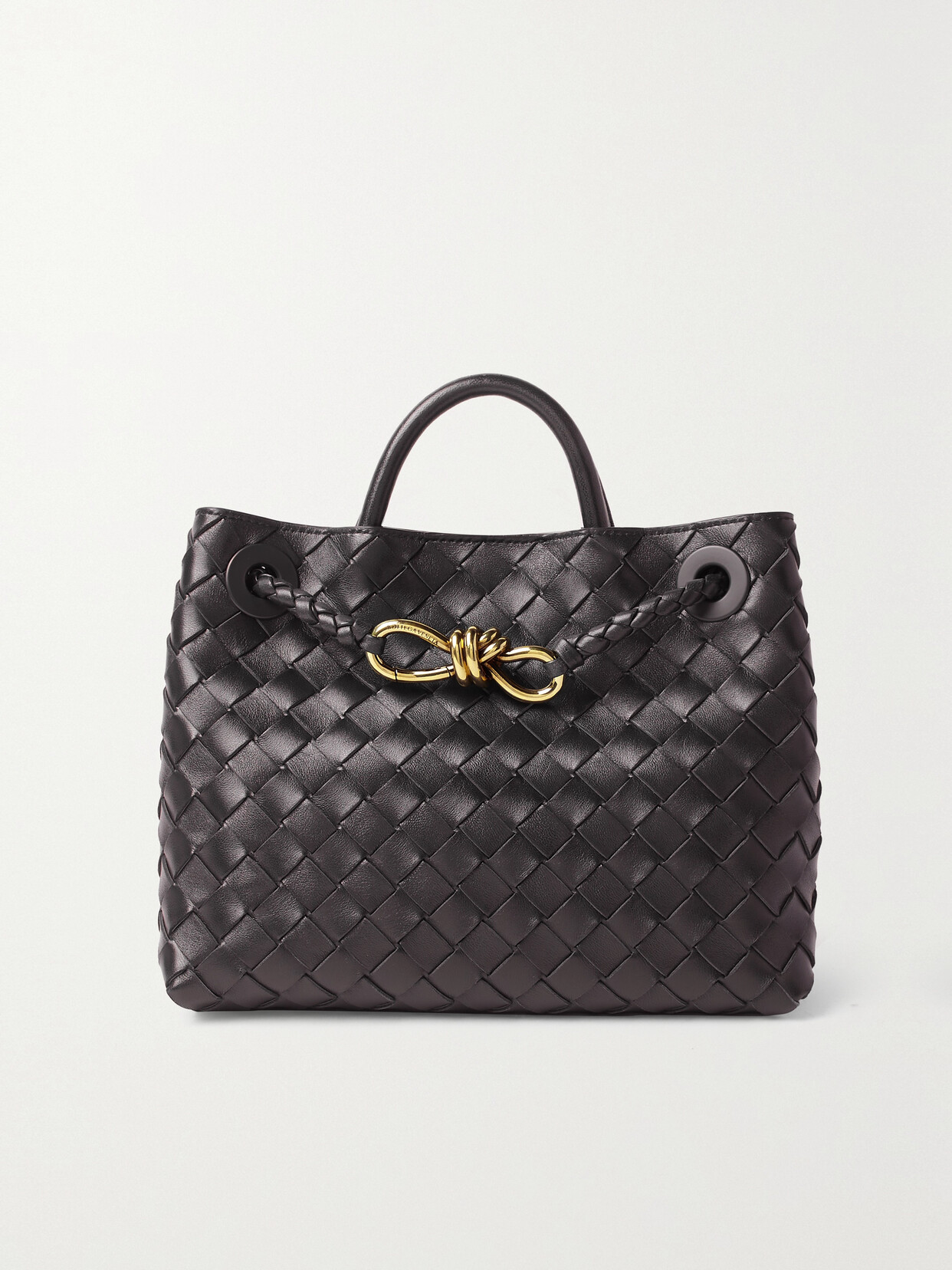 Bottega Veneta - Andiamo Small Intrecciato Leather Tote - Brown