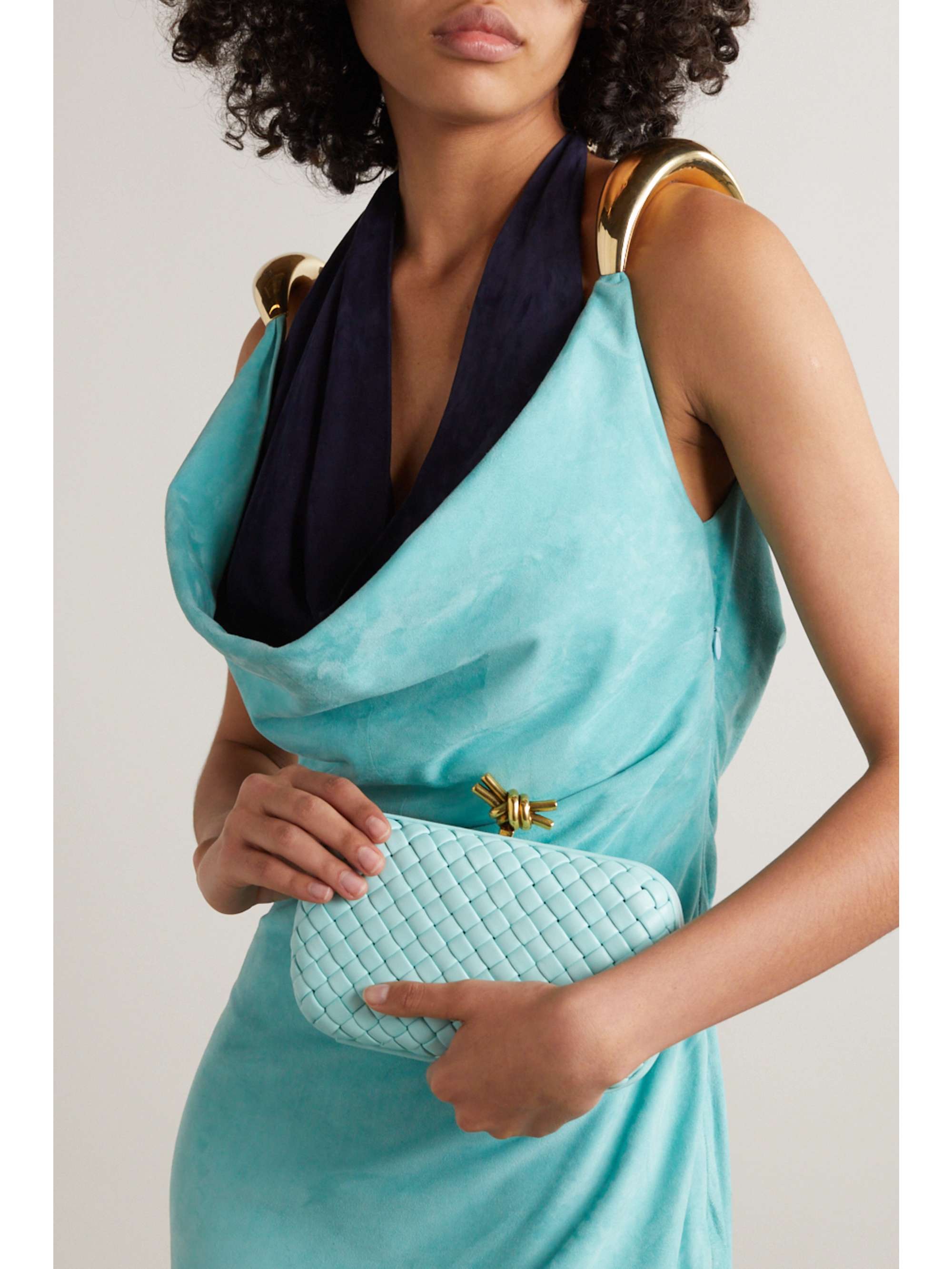 BOTTEGA VENETA Padded intrecciato leather clutch
