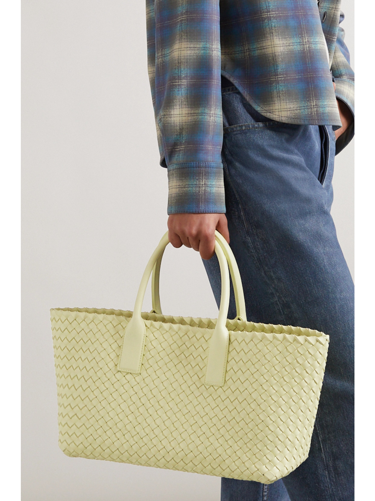 Cabat Small Intrecciato Leather Tote